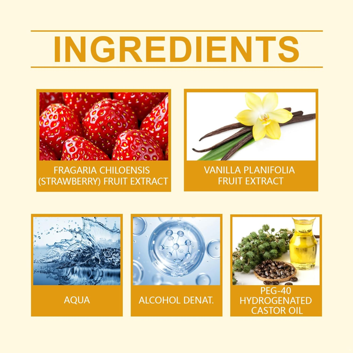 Miutii Long Lasting Vanilla Body Spray Unisex for Women Men 88Ml Sweet Aroma 24 Hours Lightweight Comfortable Daily Fragrance Yellow One Size image number 6