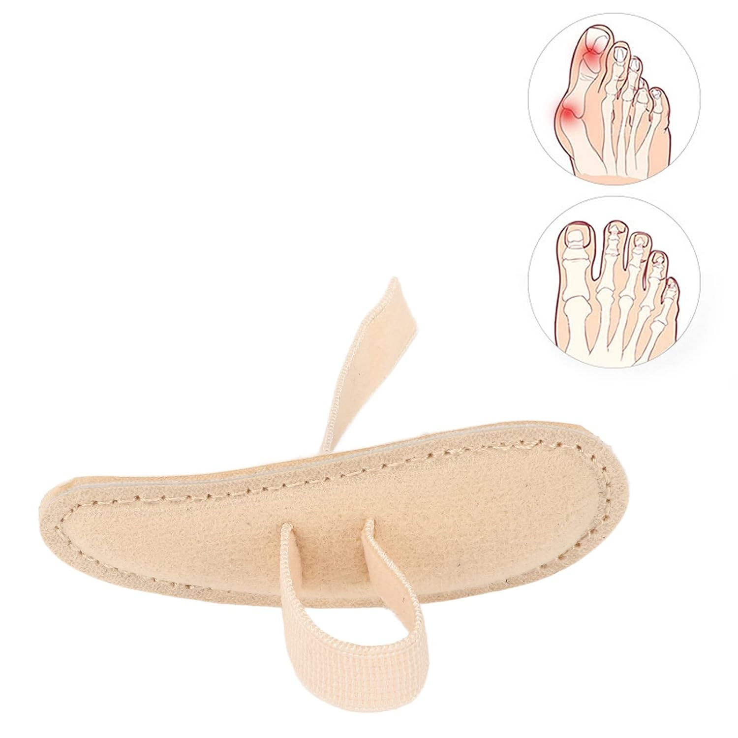Hammer Toe Crest Cushion, Right/Left Hammer Toe Straightener and Corrector, Adjustable Hammer Toe Support for Hammer Toes, Claw Toes and Mallet Toes, Relieve Pain & Pressure (Right Foot) image number 5
