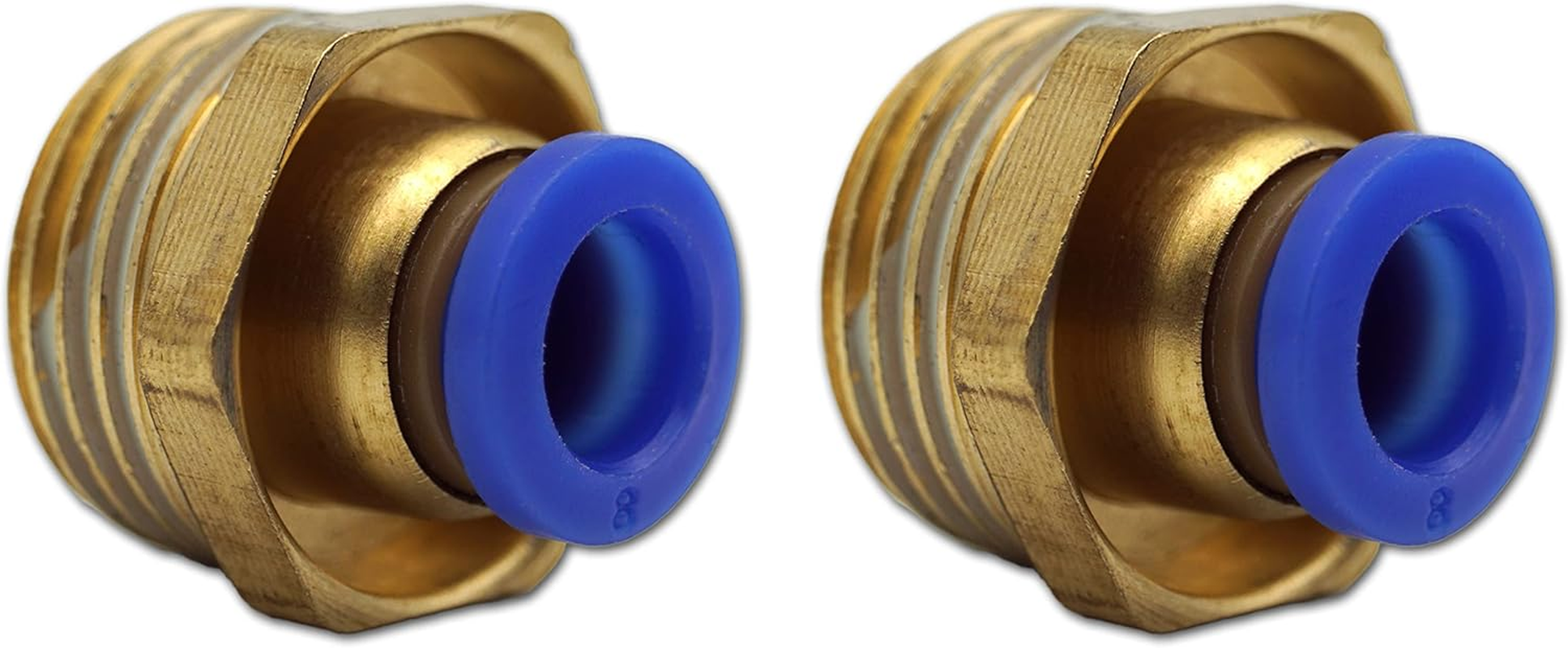 Pneumatic Plug Connection 1/2 Inch to 8 Mm Pneumatic Hose Set of 2 Push-In Fitting (1/2 Inch - 8 Mm) image number 6