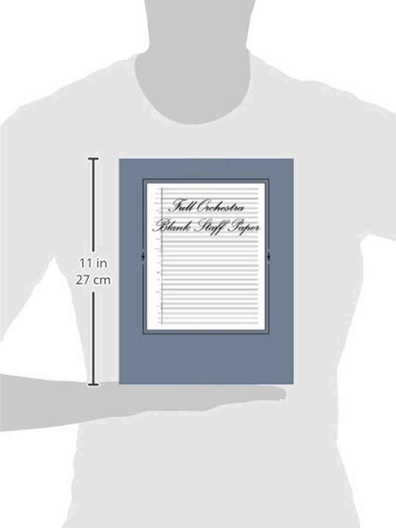 Full Orchestra Blank Staff Paper: 180 Sheets image number 1