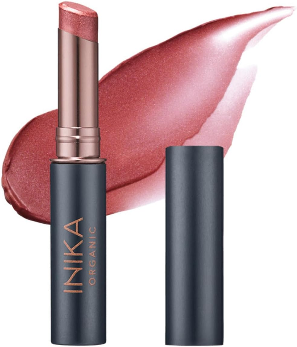 INIKA Organic Vegan Tinted Lip Balm I Long Lasting Lip Tint Stain with Shea Butter, Vitamin E & Coconut Oil, Hydrates and Restores Dry Lips, Cruelty-Free, Sustainable Packaging, Mulberry 3.5 G (Mulberry)
