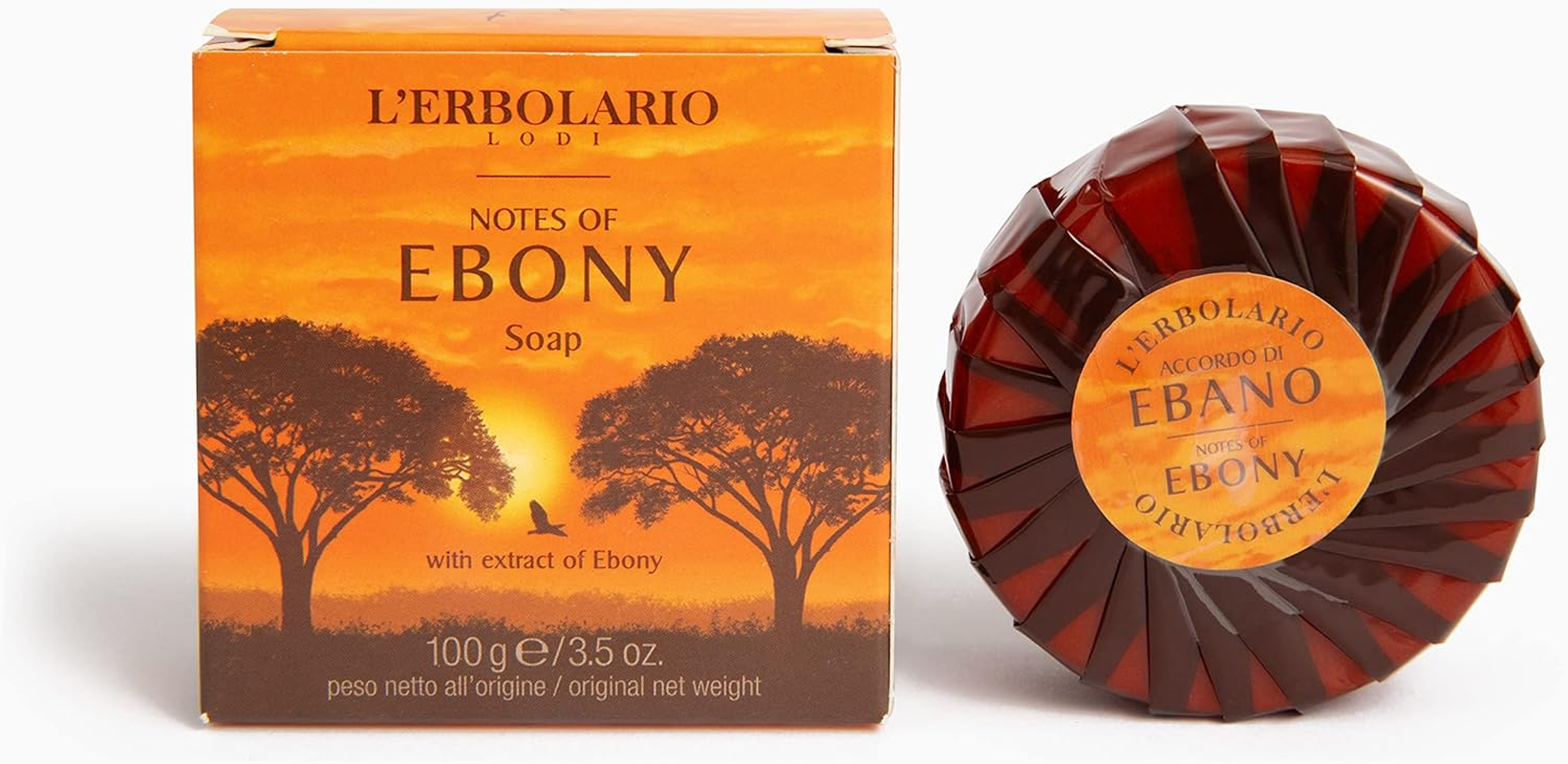 Lerbolario Notes of Ebony Soap for Unisex Soap, 100 G