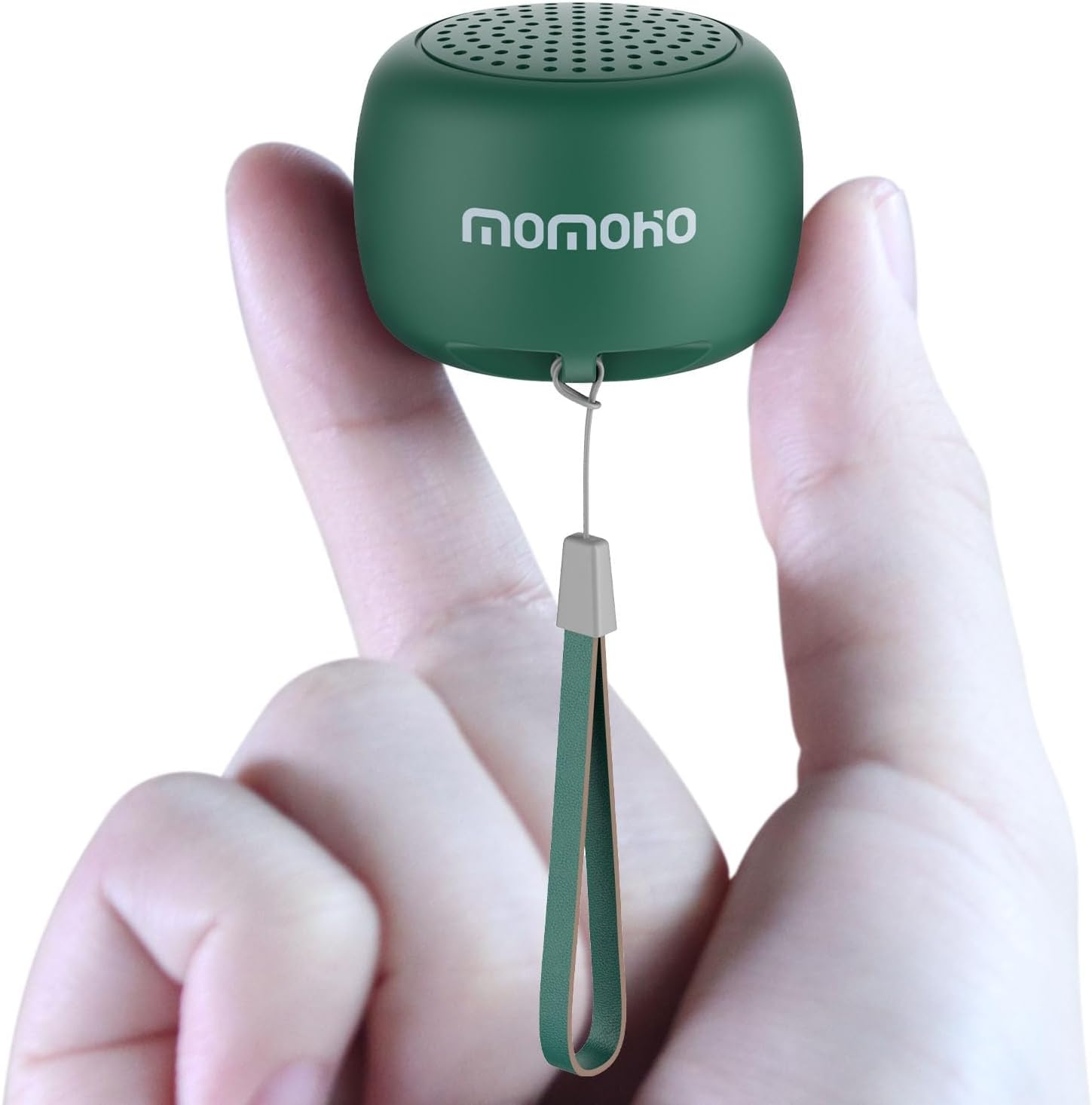 Momoho Mini Bluetooth Speaker - Small Size but Great Sound Quality,Photo Selfie Button & Answer Phone Calls,Bts0011 (Green)