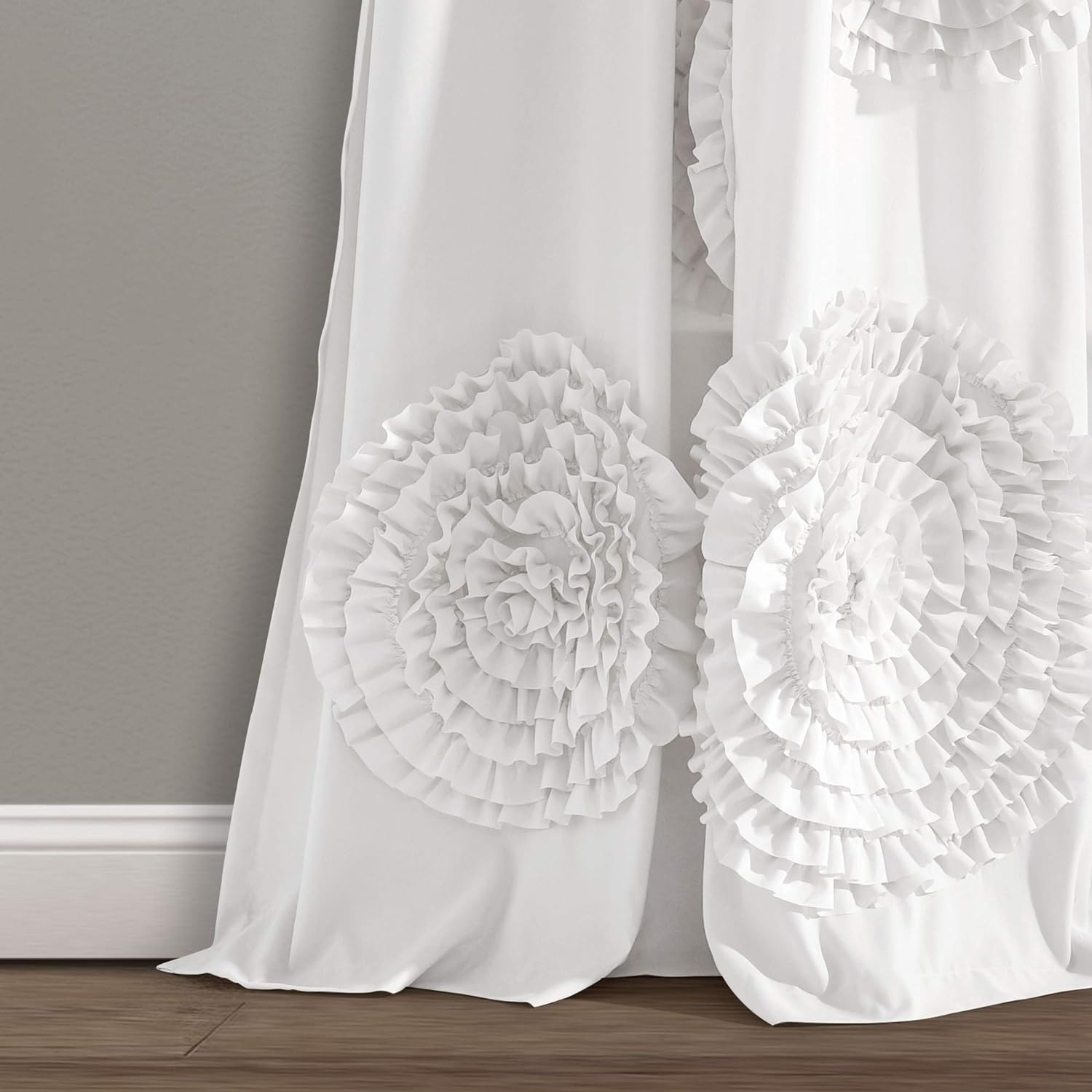 Lush Decor Serena Window Curtain Panel, 84 X 54, White image number 5