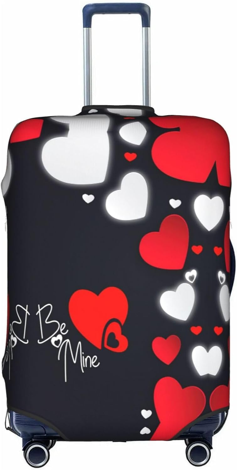 Djnni Happy Valentine'S Day Travel Box Protective Cover,Suitcase Cover,Travel Luggage Cover,Suitcase Protector Fits 18-32 In, Happy Valentine'S Day, Medium
