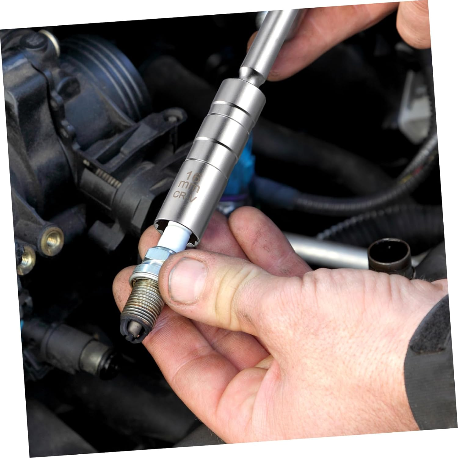 VINTORKY Spark Plug Socket Magnetic Car Accessory Automotive Repair Tool Compact Design image number 6