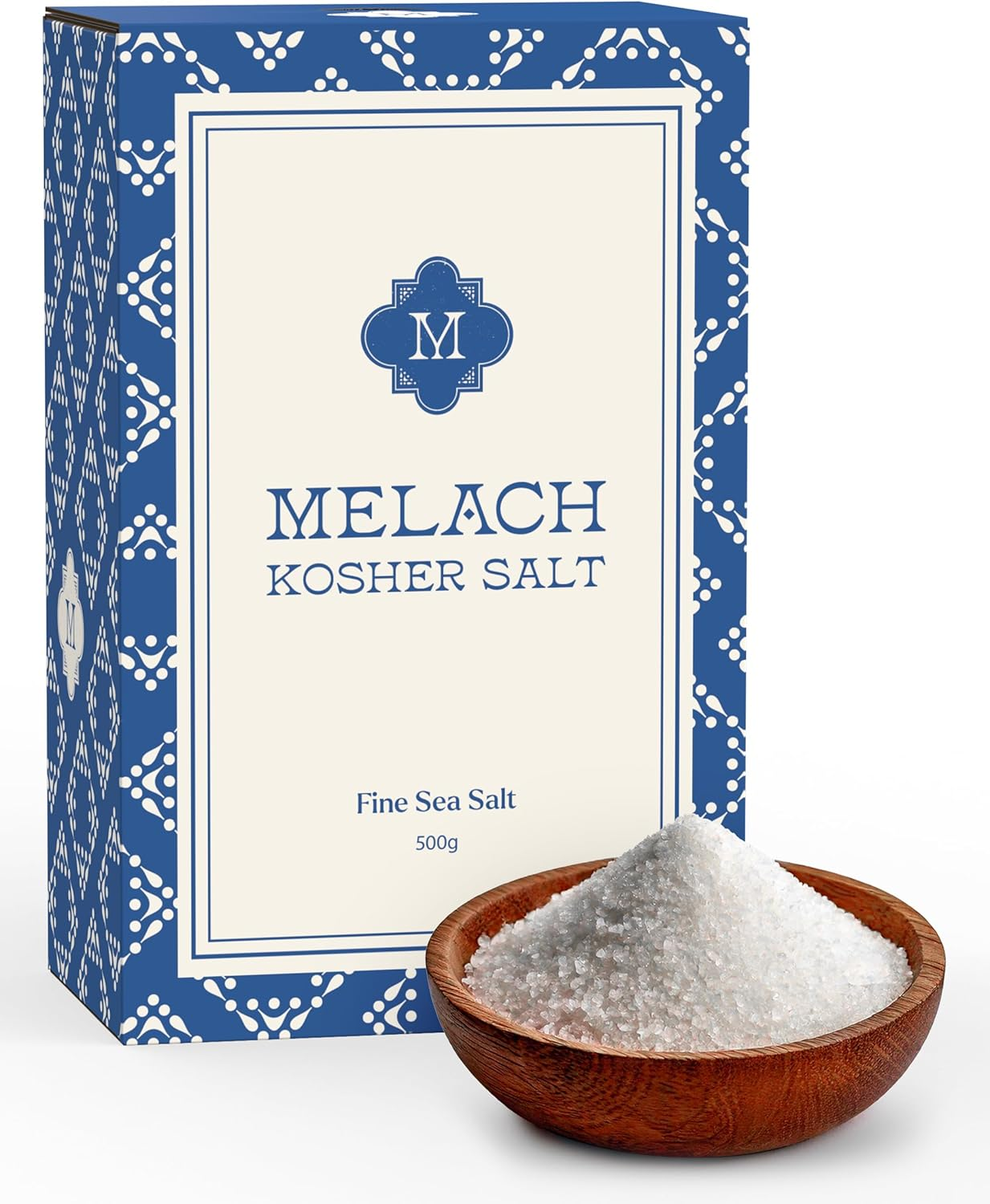 Melach Kosher Salt - 500G | Fine Sea Salt | All-Natural, Mineral-Rich Kosher Salt | Versatile for Cooking, Baking & Beyond image number 1