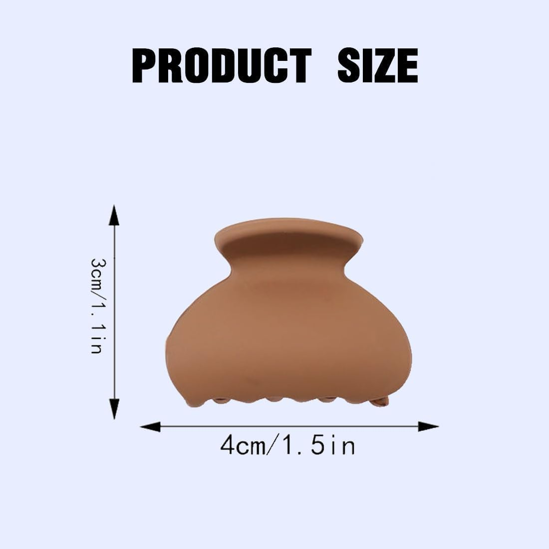 10 X Mini Hair Clips for Women - Practical Hair Accessories with Double Teeth, Mini and Lightweight Design for Daily Hairdressing, Crab Hair Barrette for Women and Girls, Multi Colours image number 1