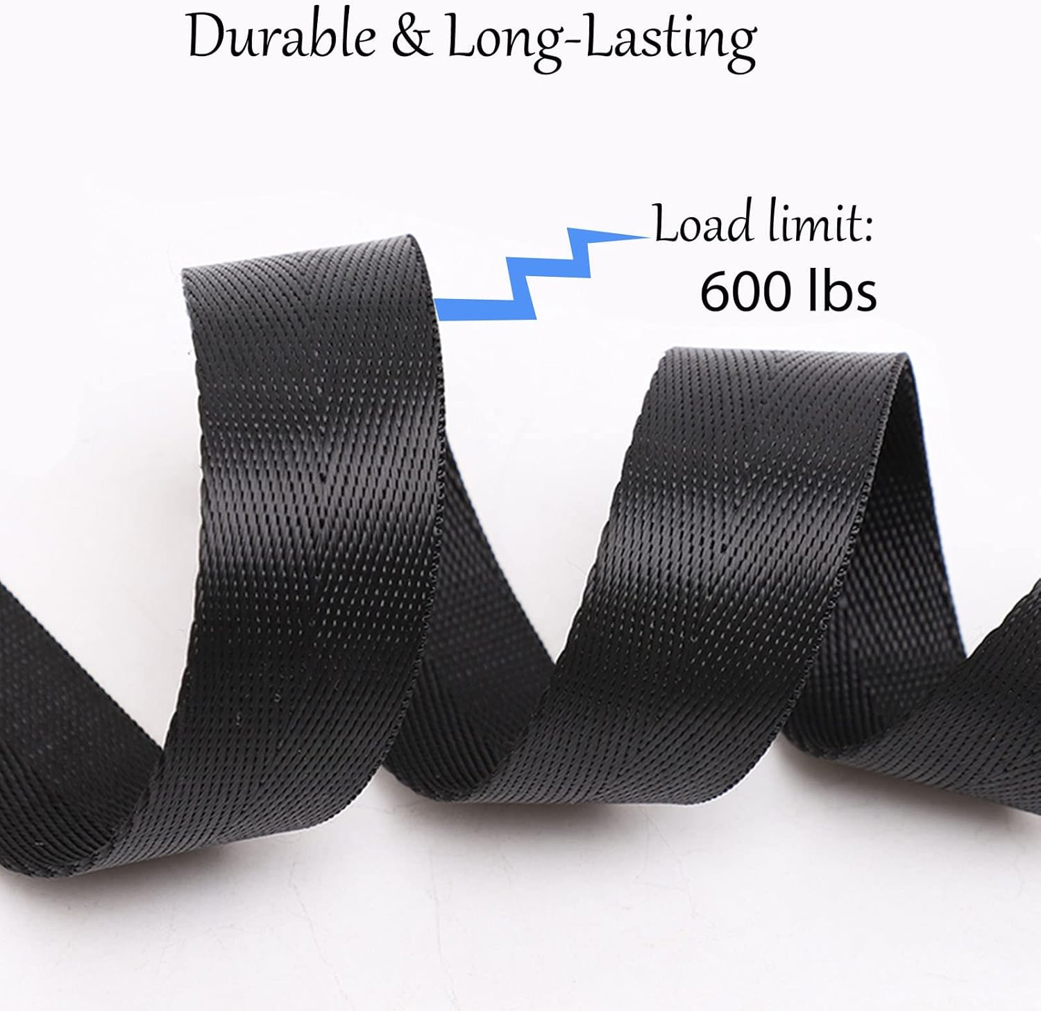 Tie down Straps 6.5Ft, Fifod Lashing Strap with Adjustable Zinc Alloy Cam Buckle, Heavy Duty Black Securing Straps, 4 Pack (6.5Ft X 1 Inch) image number 4