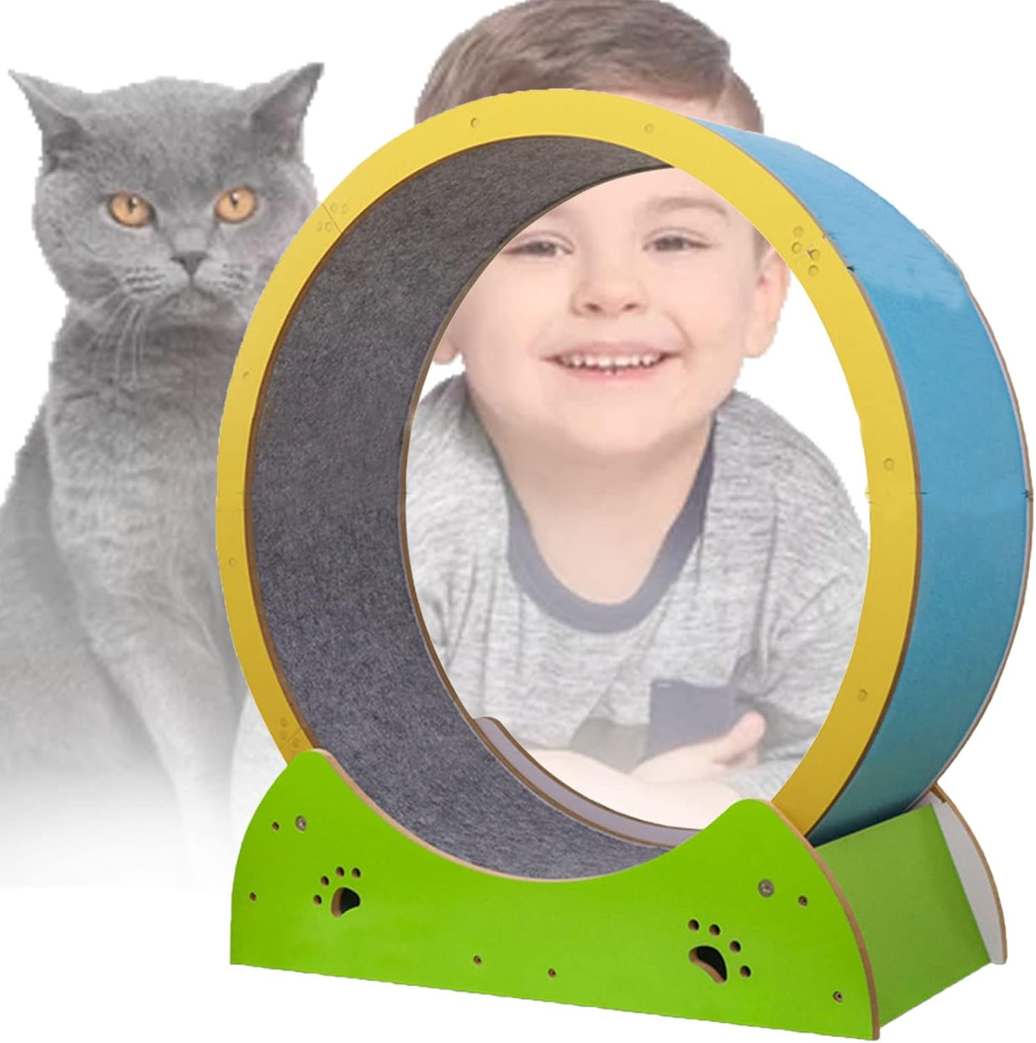 Cat Wheel Cat Running Wheel Cat Wheel Roller Mute Cat Treadmill Cat Exercise Wheel Cat Fitness Cat Toy Goods Lightweight Cat Wheel Toy for Physical Activity image number 4