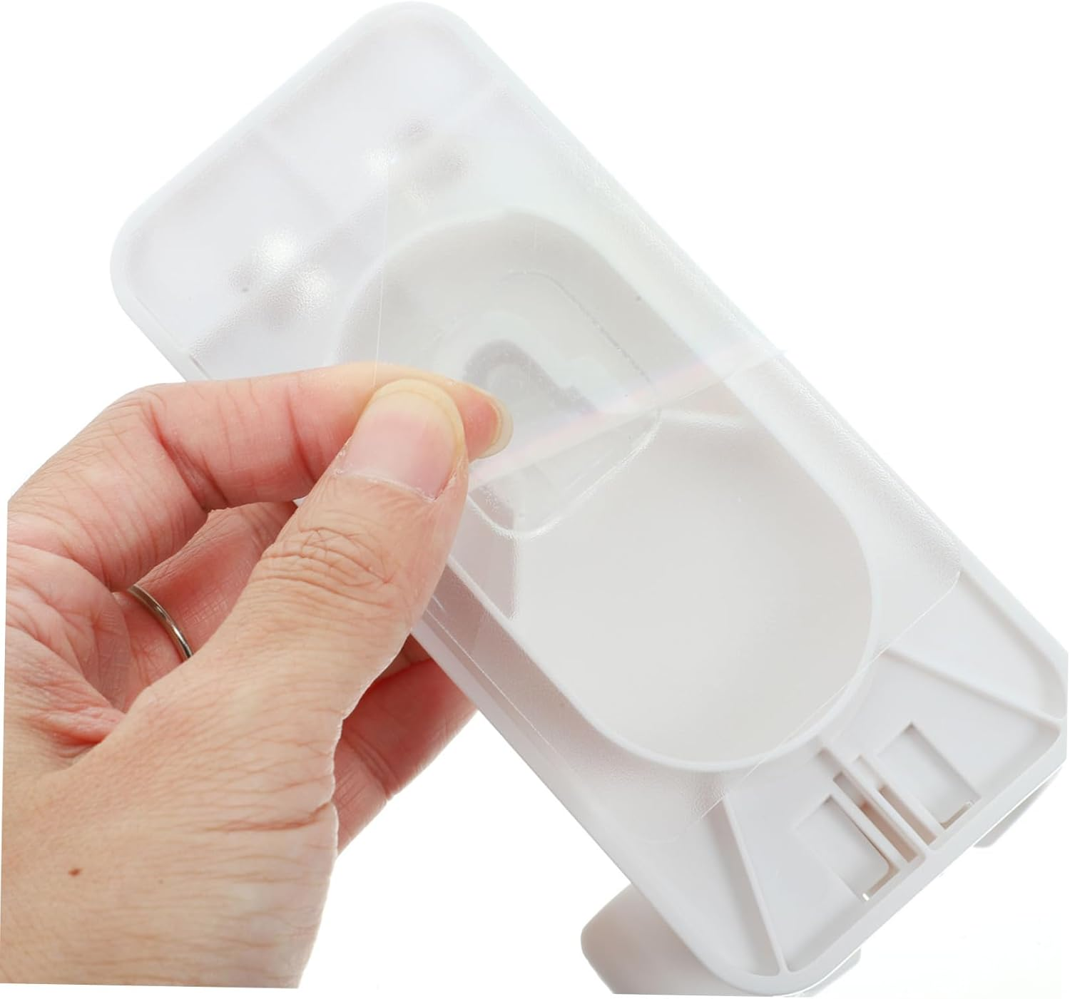 HAMPPLIES Wall Mounted Hair Dryer Holder Space Saving Organizer for Curling Irons Straighteners Beauty Tools Durable Hair Tool Holder for Bathroom Vanity Storage image number 1