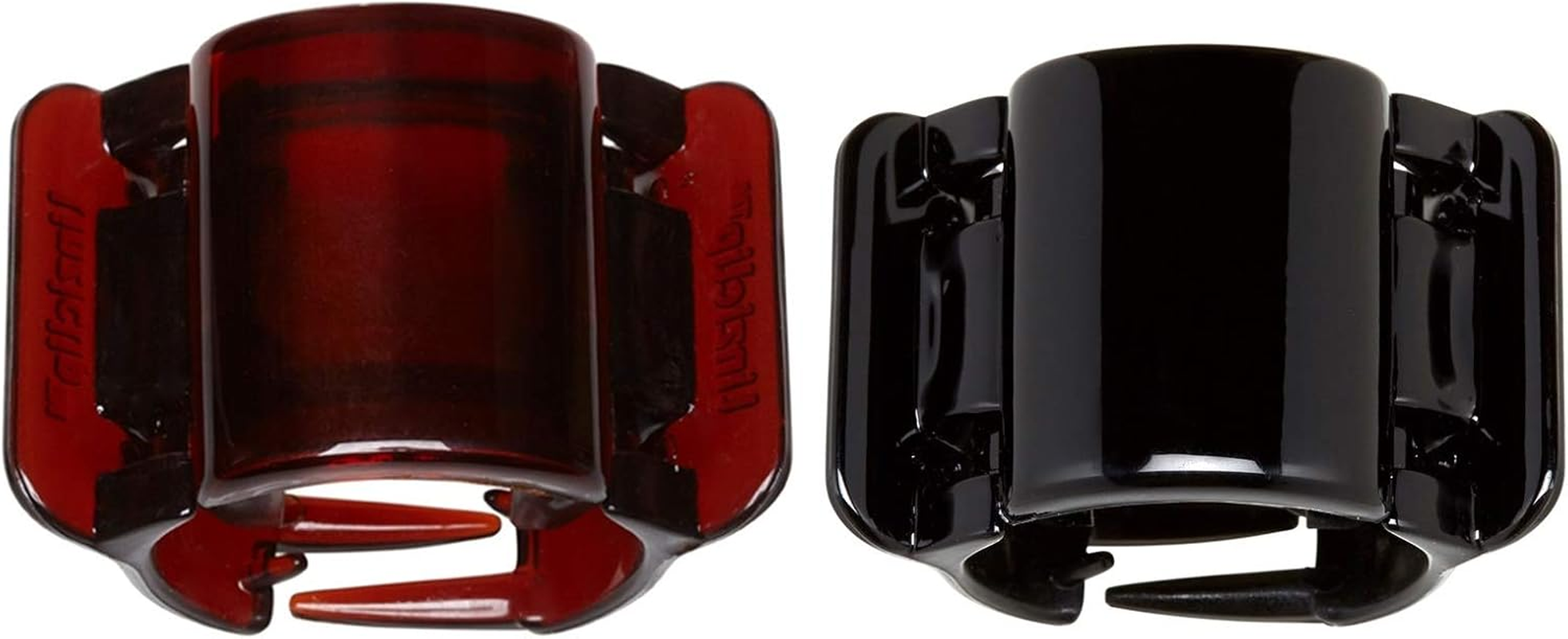 Allure Style Accessories Linziclip Midi 2-Pack, Black and Tortoiseshell, Modern Unisex Hair Clip, 2 Count, 2.25''W X 1.5''H X 1.5''D image number 2