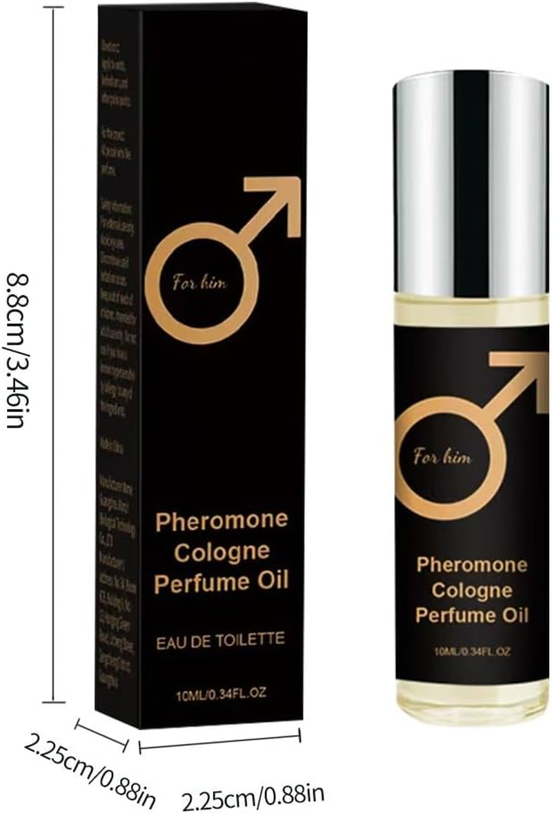 Pheromone Cologne Roll on Perfume Oil for Men - Long Lasting Fragrance, 10Ml Eau De Toilette, Confidence Boosting Fragrance, Ideal for Daily Use| Long-Lasting Portable-Rzxs0040 (1, Cologne) image number 1