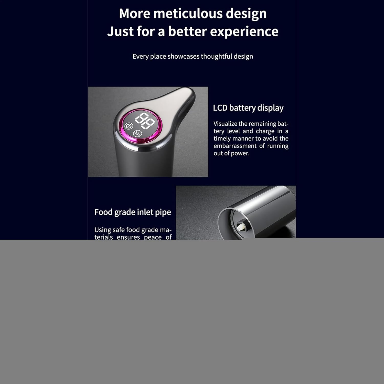 Electric Water Pump,Usb Charging Water Dispenser for Cooler - Drinking Pump for Hiking Travel Dorm Room Camping RV Trip Studio Home Countertop Commercial image number 1