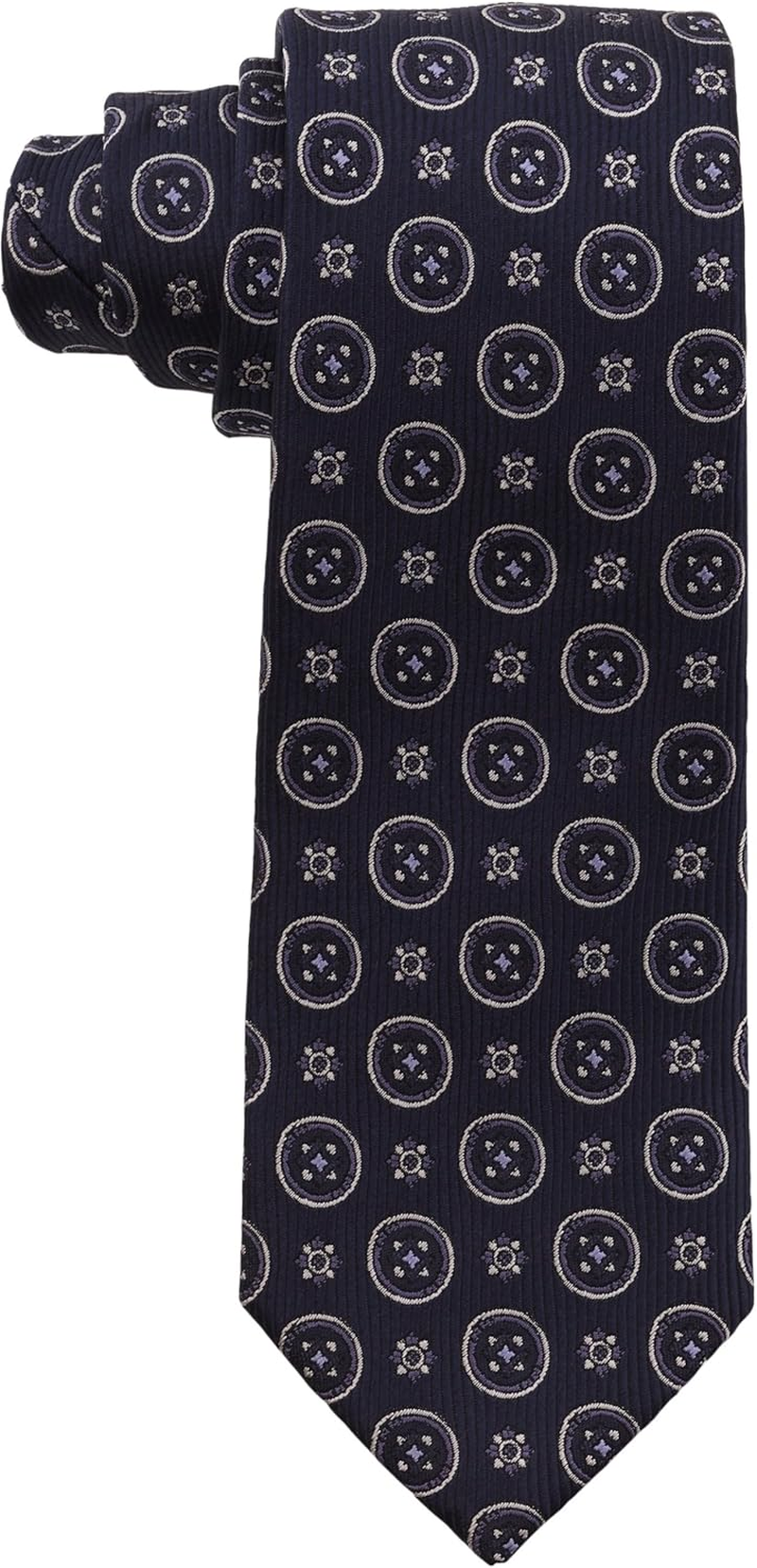 NISHIJINORI NJ11-12 Nishijin Woven Necktie, Regular Tie, Patterned, Dark Navy, 日本 Mens-(Free サイズ) image number 1