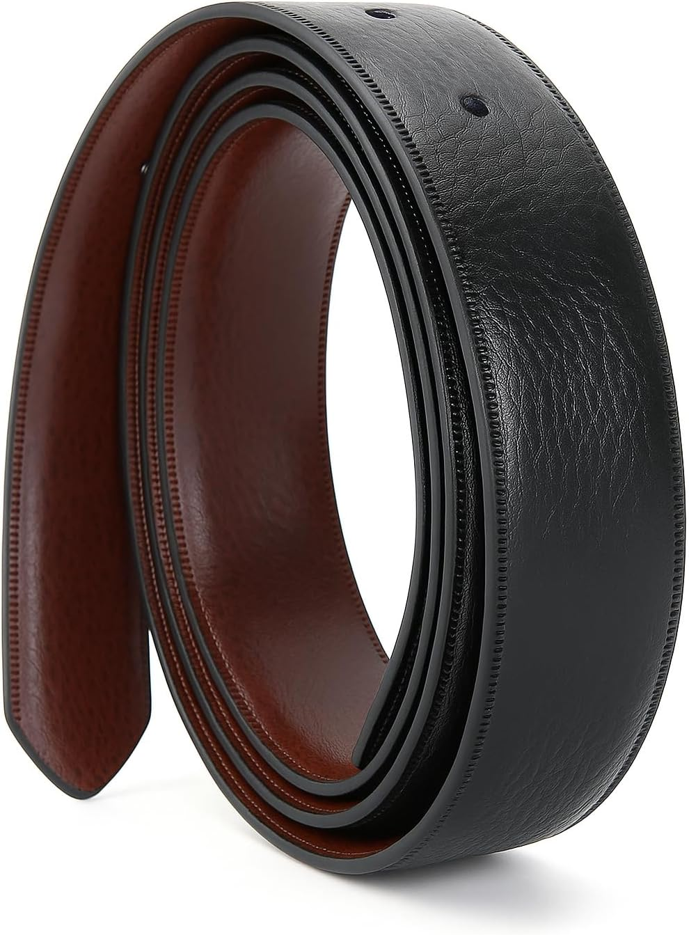 Nelbons Men'S Pin Buckle Belt Strap without Buckle, Strap Only 2.8/3.0/3.2/3.5/ (4Size) Wide,Replacement Belt