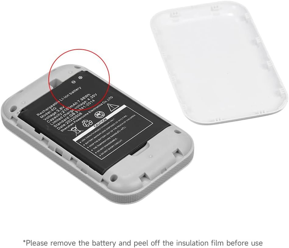 4G LTE Mobile Wifi Portable Wifi Hotspot 150M S Mifi with SIM Card Slot 2100Mah Battery for Europea Asia Africa Region(White) VCXN image number 6