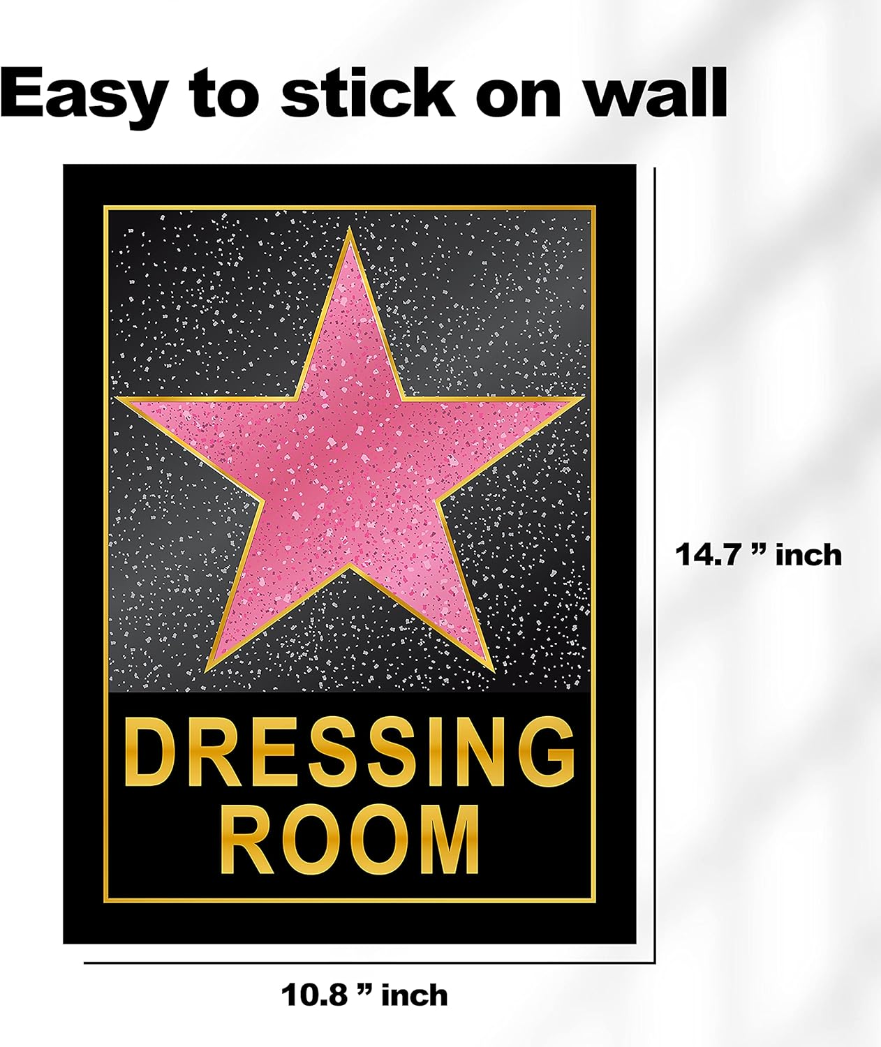 HK Studio Dressing Room Decor for Teen Girls 10" X 15" - Pink Star Y2K Room Decor Aesthetic image number 5