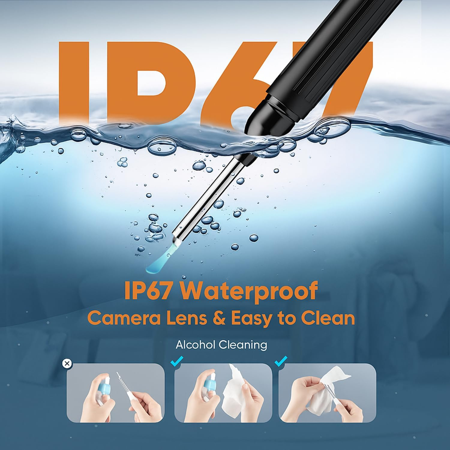 2 Pack Stainless Steel Ear Wax Removal Tools &ndash; Portable Ear Cleaner Kit with Ear Spoon & Spiral Tip, Reusable Ear Pick Cleaning Tool for Adults & Kids image number 6