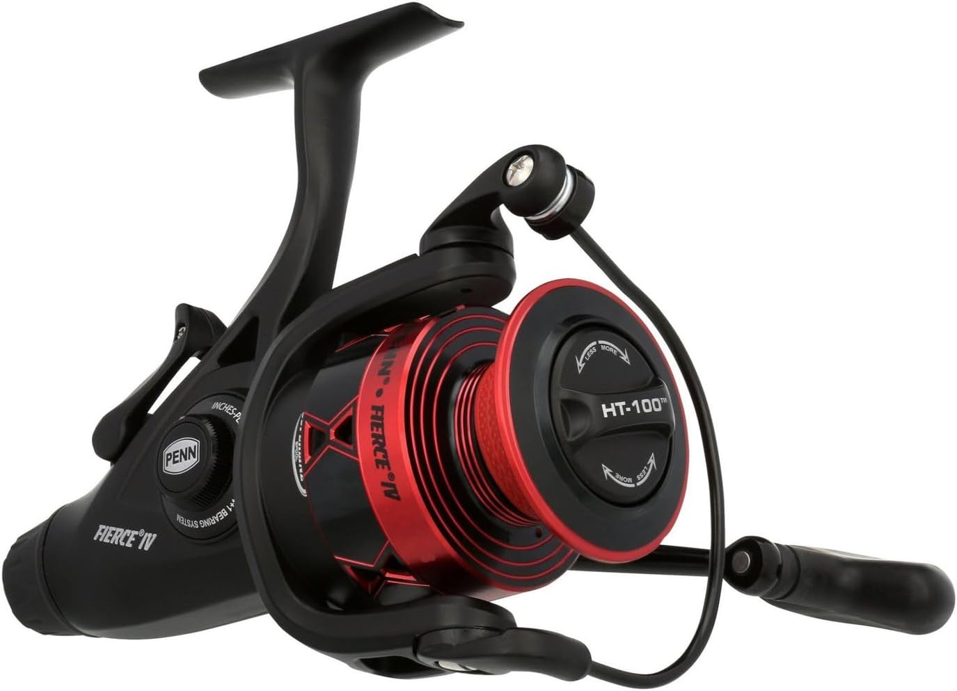 PENN Fierce IV Liveliner Saltwater Spinning Reel &ndash; Versatile Sea Fishing Reel for Boat, Kayak, Shore, Spinning, Jigging, Surf, and All-Round Use, Black/Red image number 6