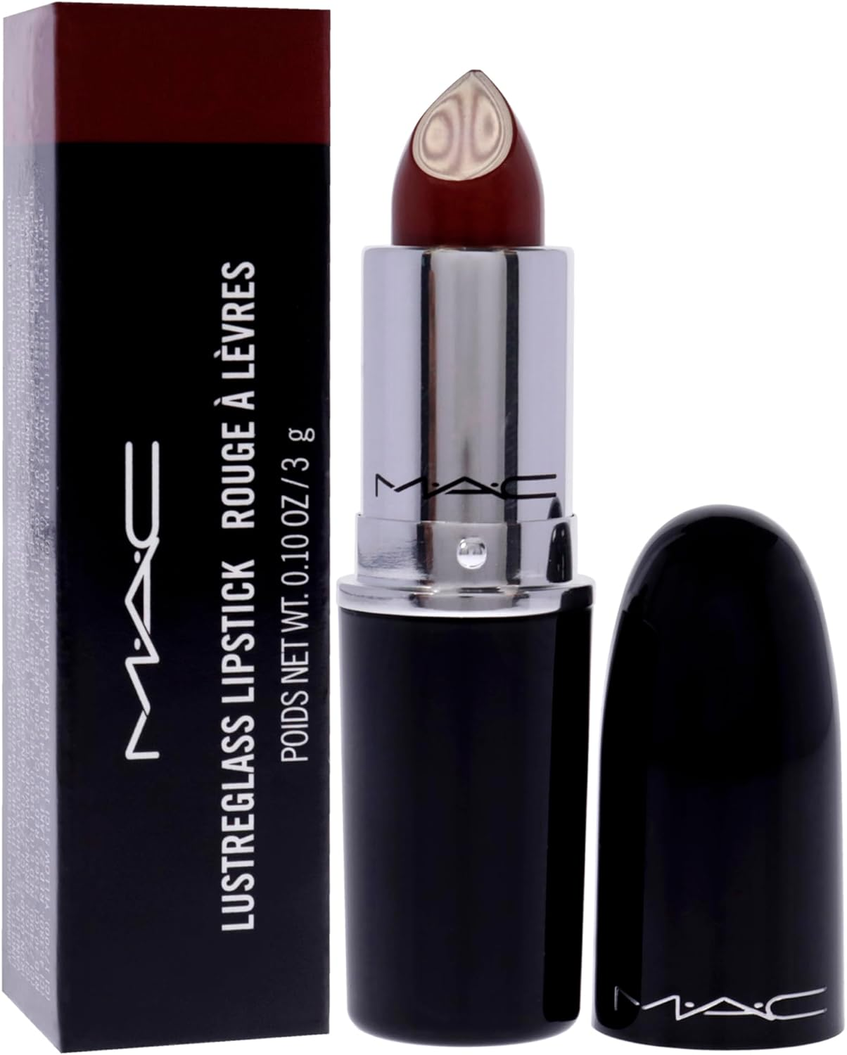 MAC Lustreglass Sheer-Shine Lipstick, PDA, 1.3 G image number 1