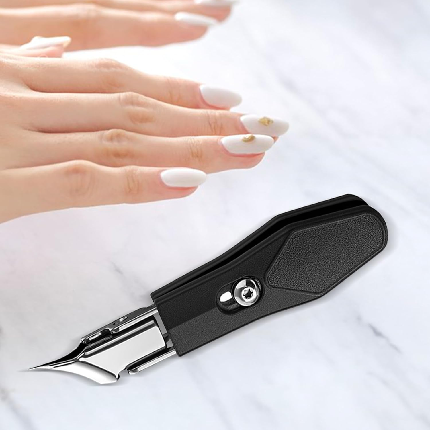 Moreeulsi Angled Nail Clippers | Diagonal Nail Clipper | Precision Remover Trimmer Cutter Grooming Tools for Professional Foot Care Pedicure Travel Home