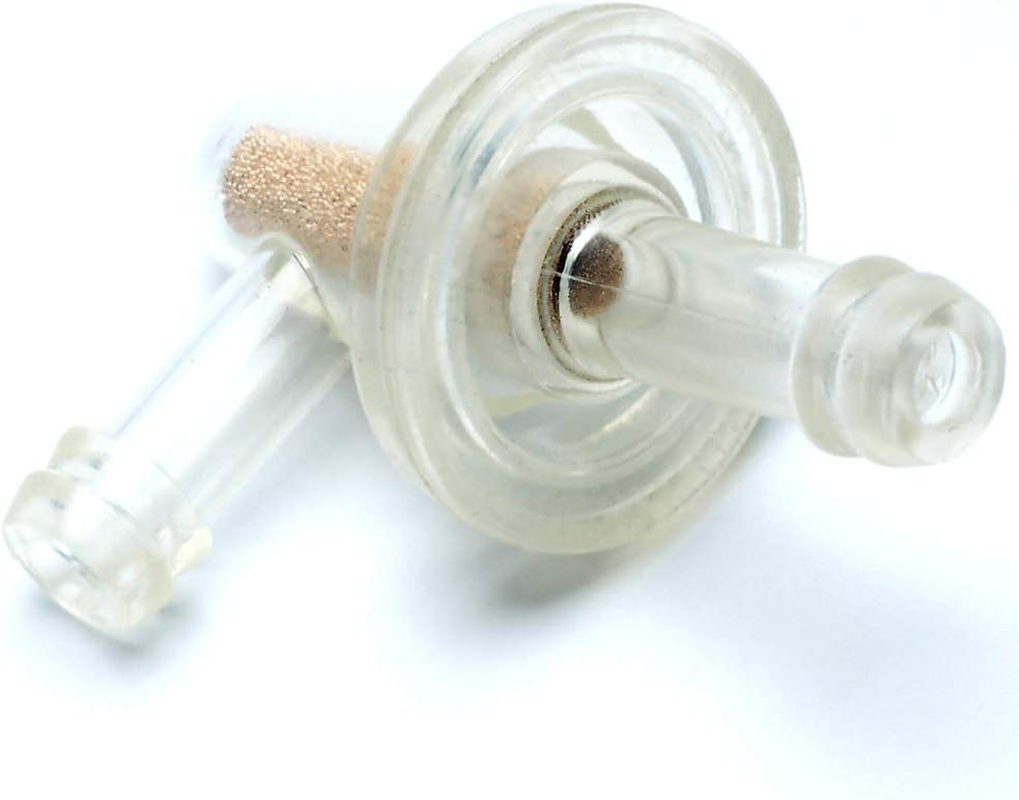 Inline Fuel Filter - Universal Small 90 Degree Fuel Filters (Pack of 2) for 1/4 Fuel Line Gas Engine Motorcycle Bike Scooter ATV Quads image number 2