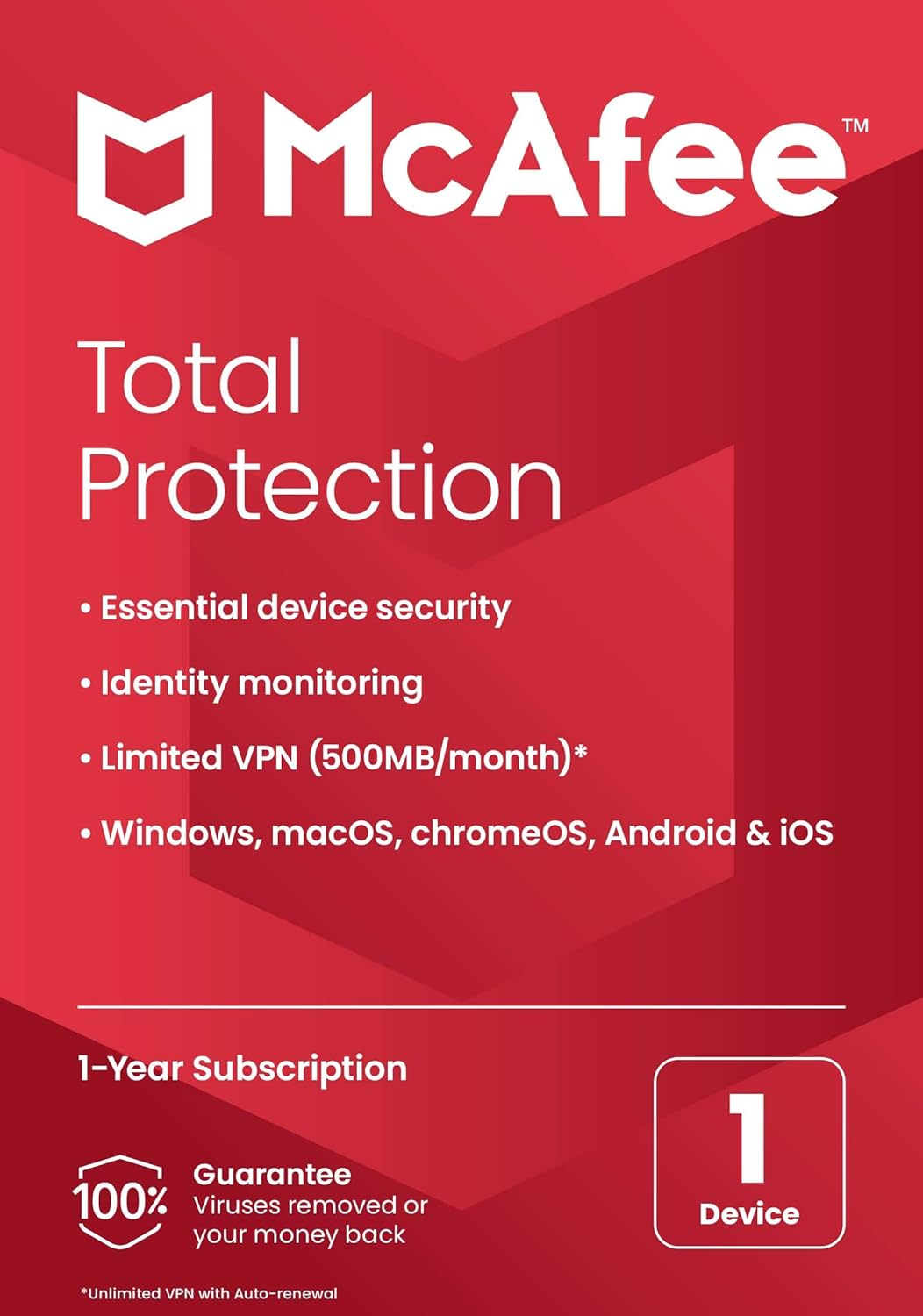 Mcafee Total Protection 1 Device image number 3