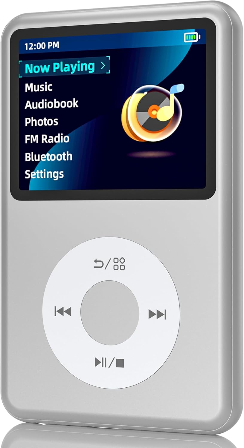 Y1 Mp3 Player with Bluetooth 128G Innioasis Version Upgrade Portable Mini Hifi Sound Bluetooth Walkman Digital Music Player 2.4" Screen Nice 2025 Silver image number 1