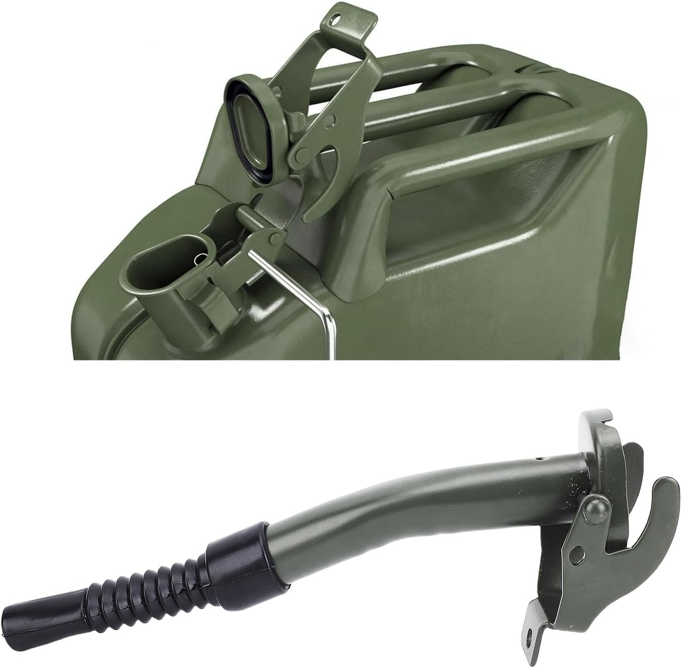 Cryfokt Metal Fuel Can Spout, Flexible Jerry Can Spout Leakproof Excellent Sealing for 5L 10L 20L Fuel image number 3