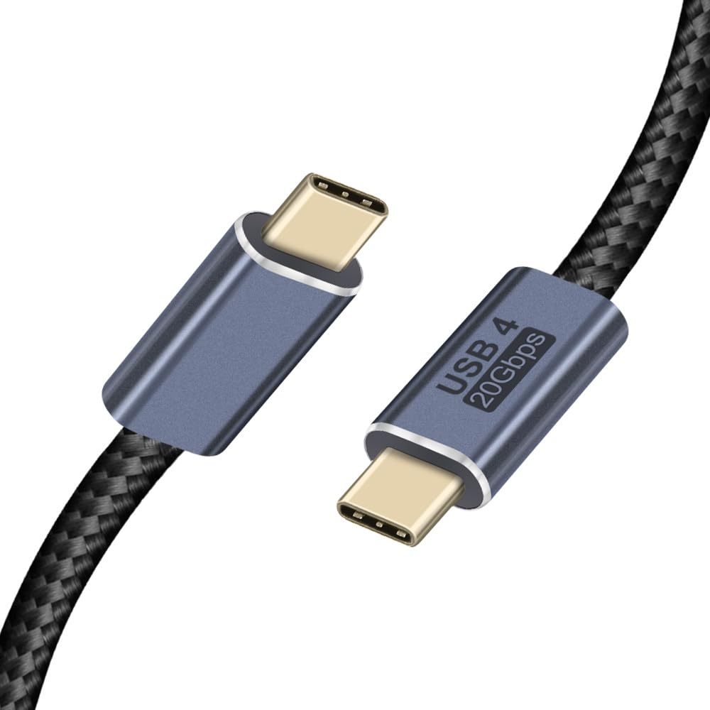 Eastele USB4 Cable, 2 Meter, Supports 4K@60Hz Video/ 100W Charging / 20Gbps for Thunderbolt 4 3 Cable PD3.1 Fast Charge USB-C to USB Type-C Cable Macbook Pro Air Ipad Samsung Lenovo Dell HP Laptop image number 2