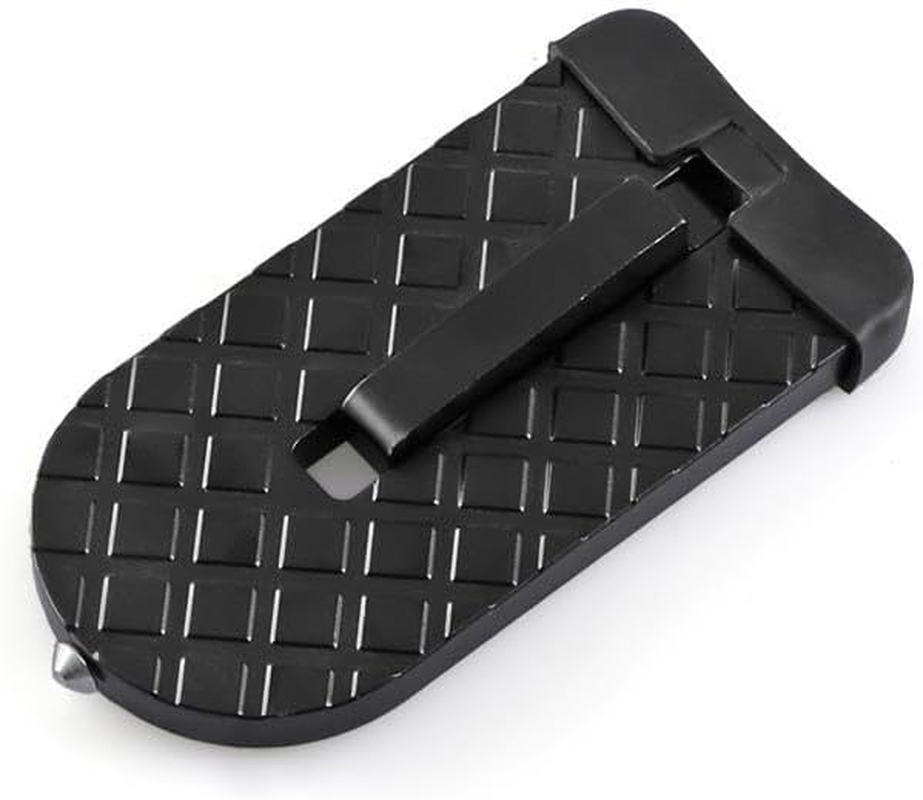 2 Pack Car Door Step with Glass Breaker Safety Hammer & Roof Rack Access,Car Automotive Foldable Roof Rack Door Step - Fits Most Car, for SUV and Truck, Max Load 400 Lbs