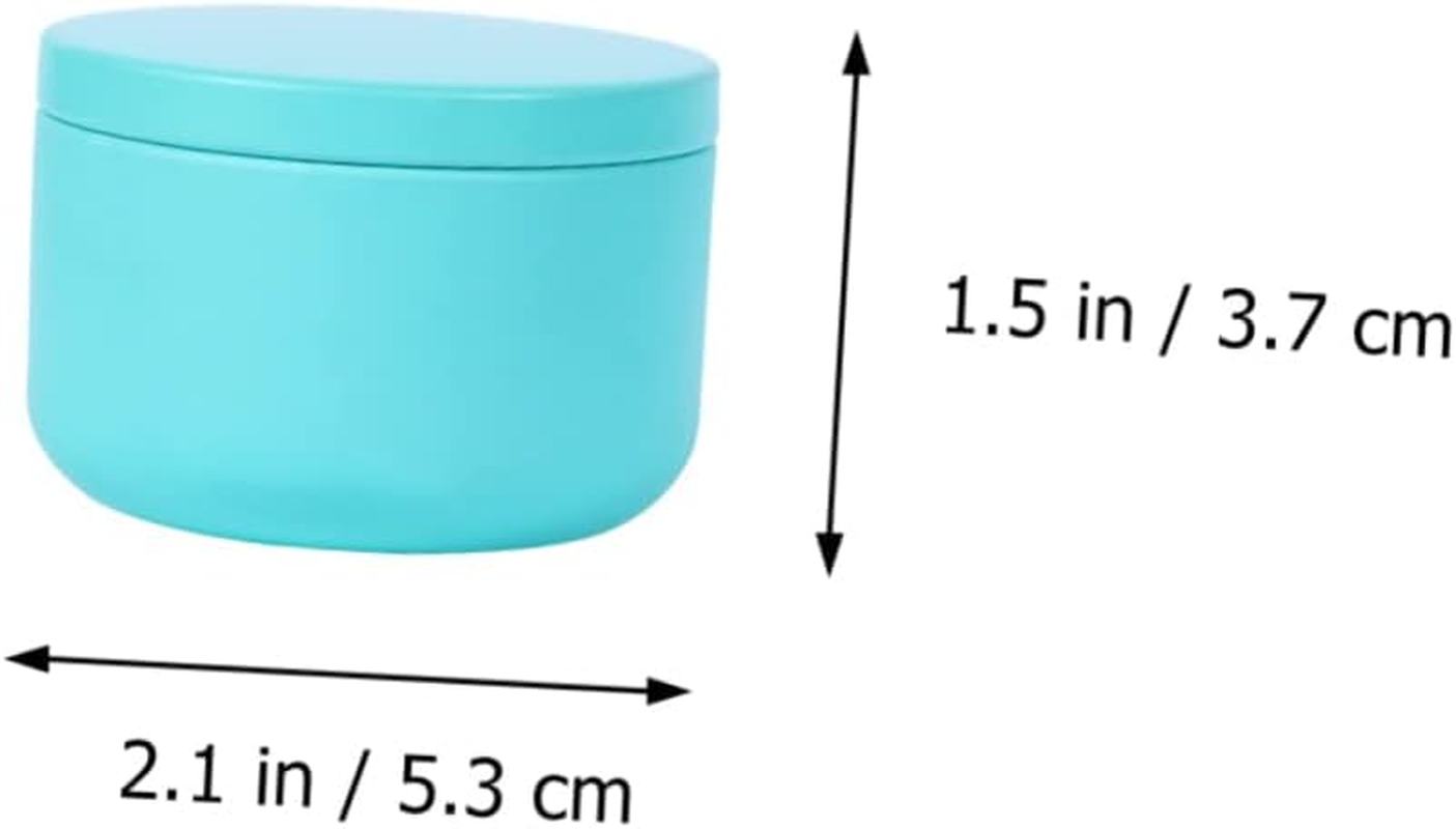 FUNOMOCYA 4Pcs Mini round Tinplate Tea Storage Tins with Lids, Small Metal Kitchen Canisters for Coffee Spices Candy, Compact Sealed Food Storage Boxes for Home and Travel Random Color image number 1