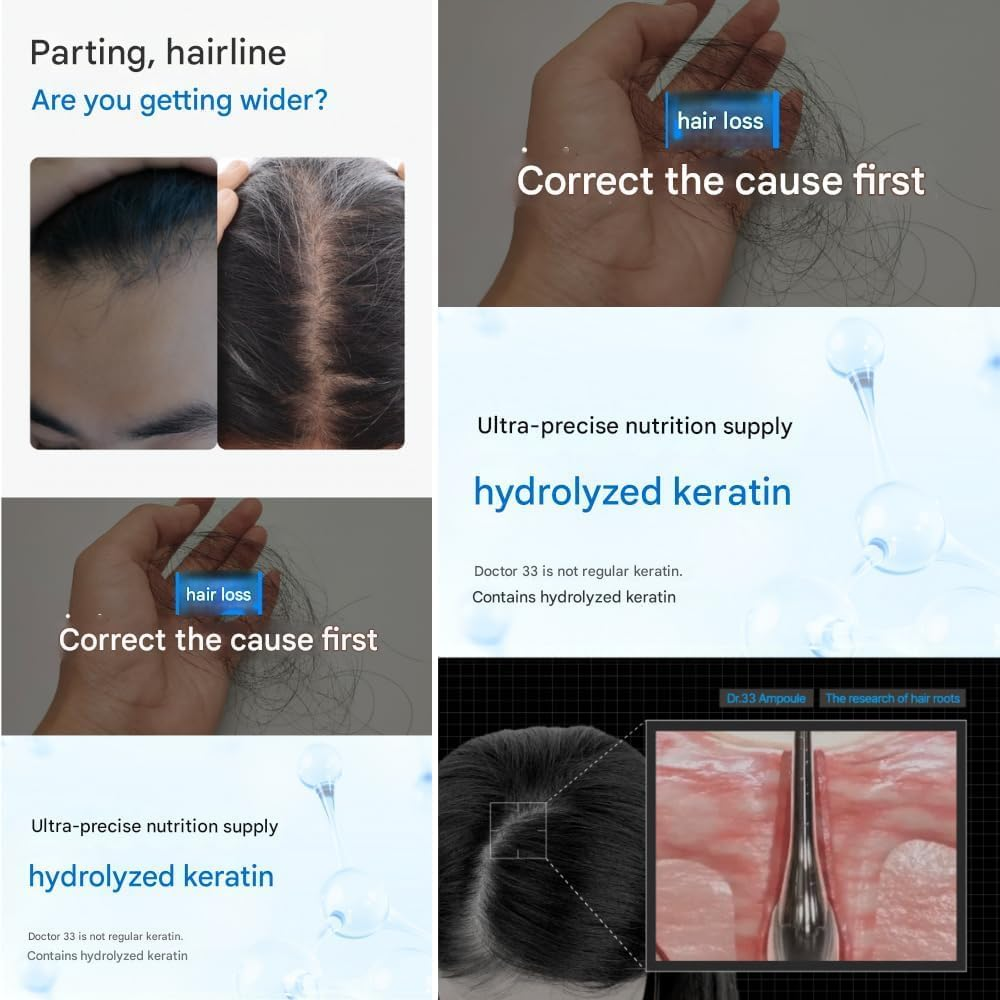 [Seapuri] Dr.33 Hair Scalp Ampoule Double Set (20Ml X 2EA) (Made in Korea) image number 5