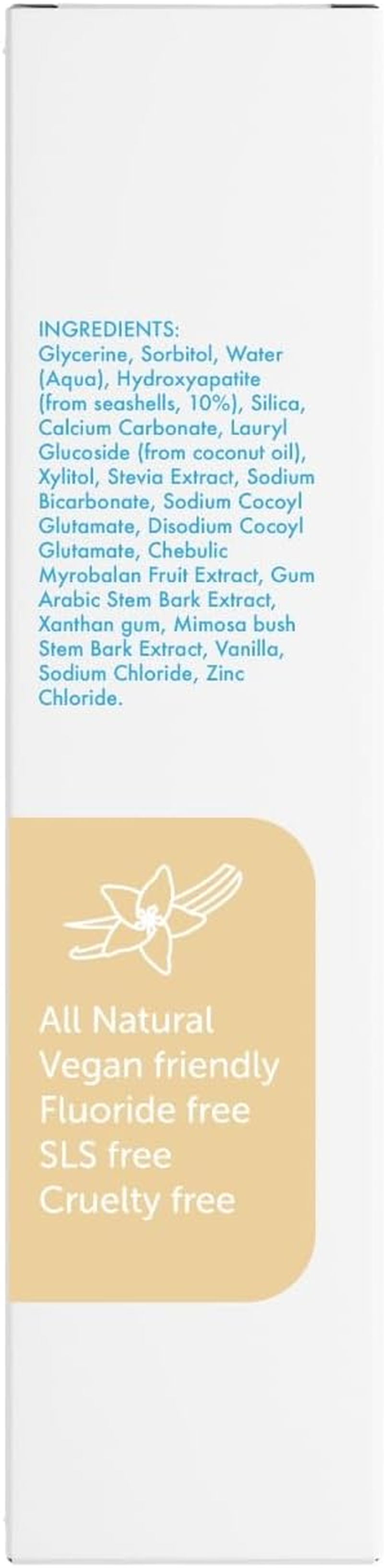 MYOSPOTS Hydroxyapatite Toothpaste - Whitening & Sensitive Care, Reinvented Oral Health with HYDROXYAPATITE, Vanilla Flavour, Fluoride & Sodium Lauryl Sulfate Free (1) image number 5