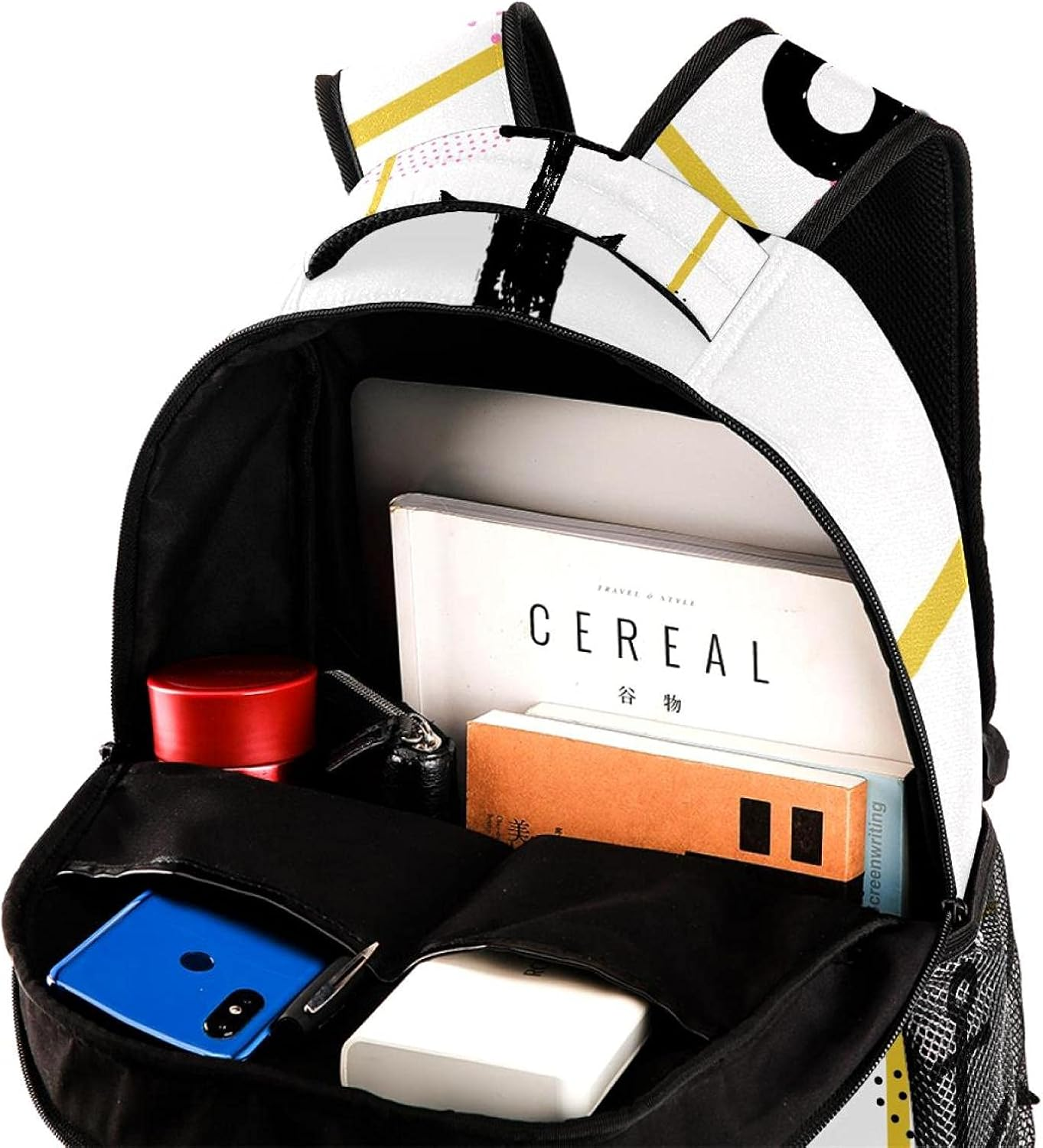 Anchor Illustration Backpack Students Shoulder Bags Travel Bag College School Tote Backpacks image number 1