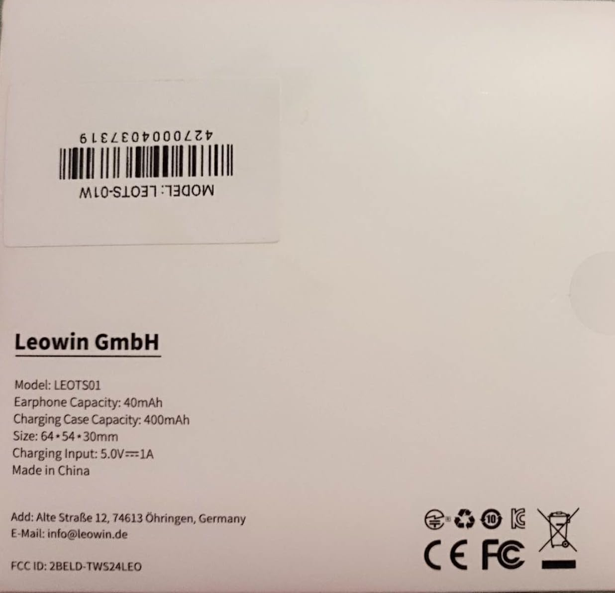 Leowin Wireless Earbuds, Bluetooth 5.3 Headphones Wireless Bluetooth Earphones with 4 Integrated Microphones for Clear Calls, ENC ANC Noise Cancelling, Transparent Mode, 40 Hours Battery Life image number 5