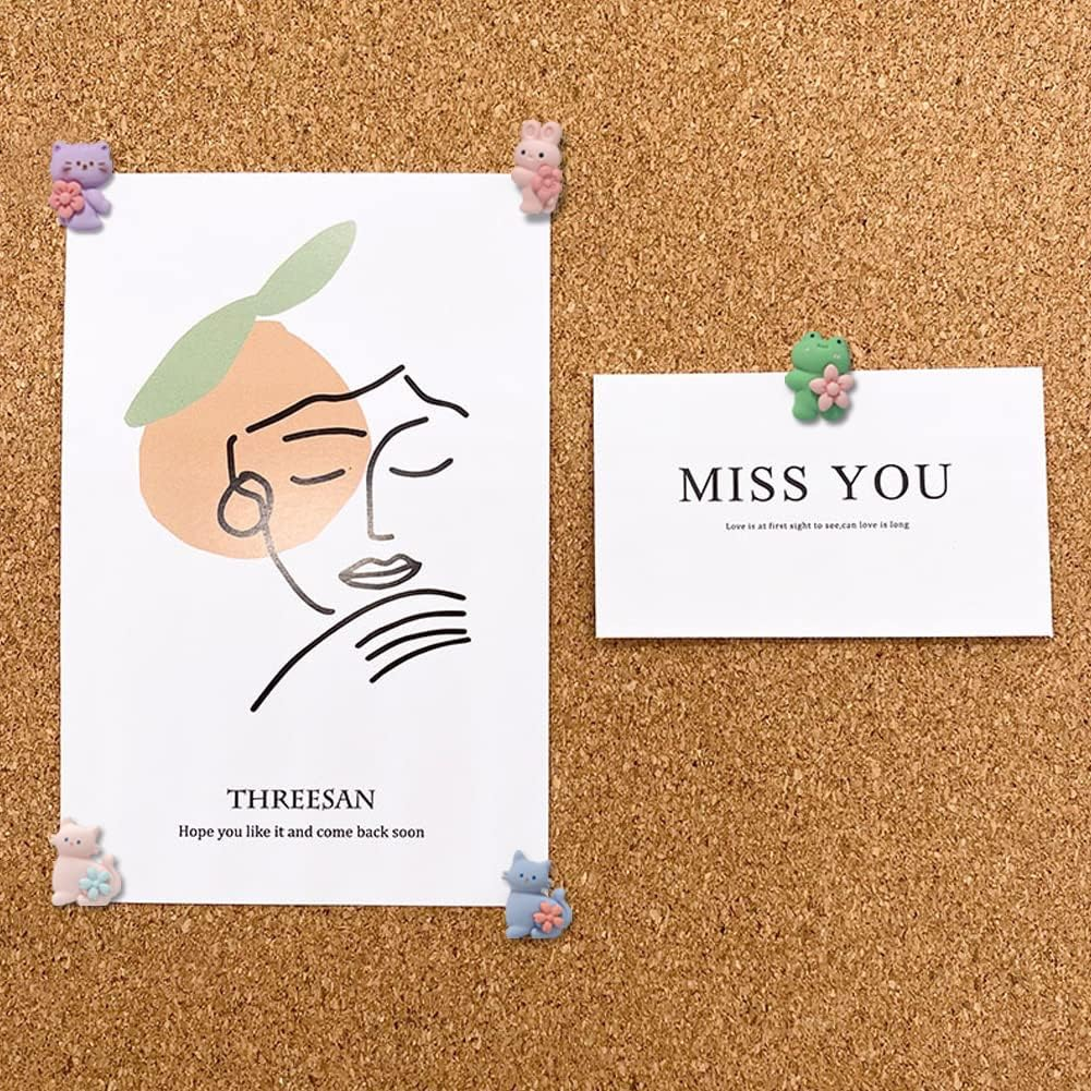 20 PCS Cute Cartoon Little Cat Push Pins Decorative Push Pins for Cork Board Cute Thumb Tacks for Bulletin Board, Photos Wall,Office Supplies,Diy,Cute Office Decorations image number 2