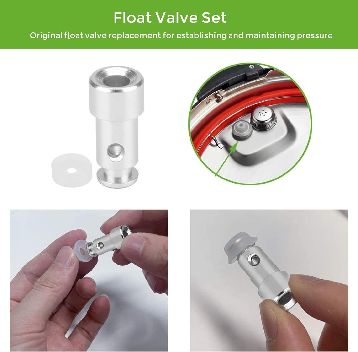 Steam Valve Replacement, Float Steam Release Handle Pressure Cooker Valve Replacement Part Accessories for Instant Pot LUX Mini 3 Qt, 5 Qt, 6 Qt, IP-LUX50, IP-LUX60 Pressure Cooker