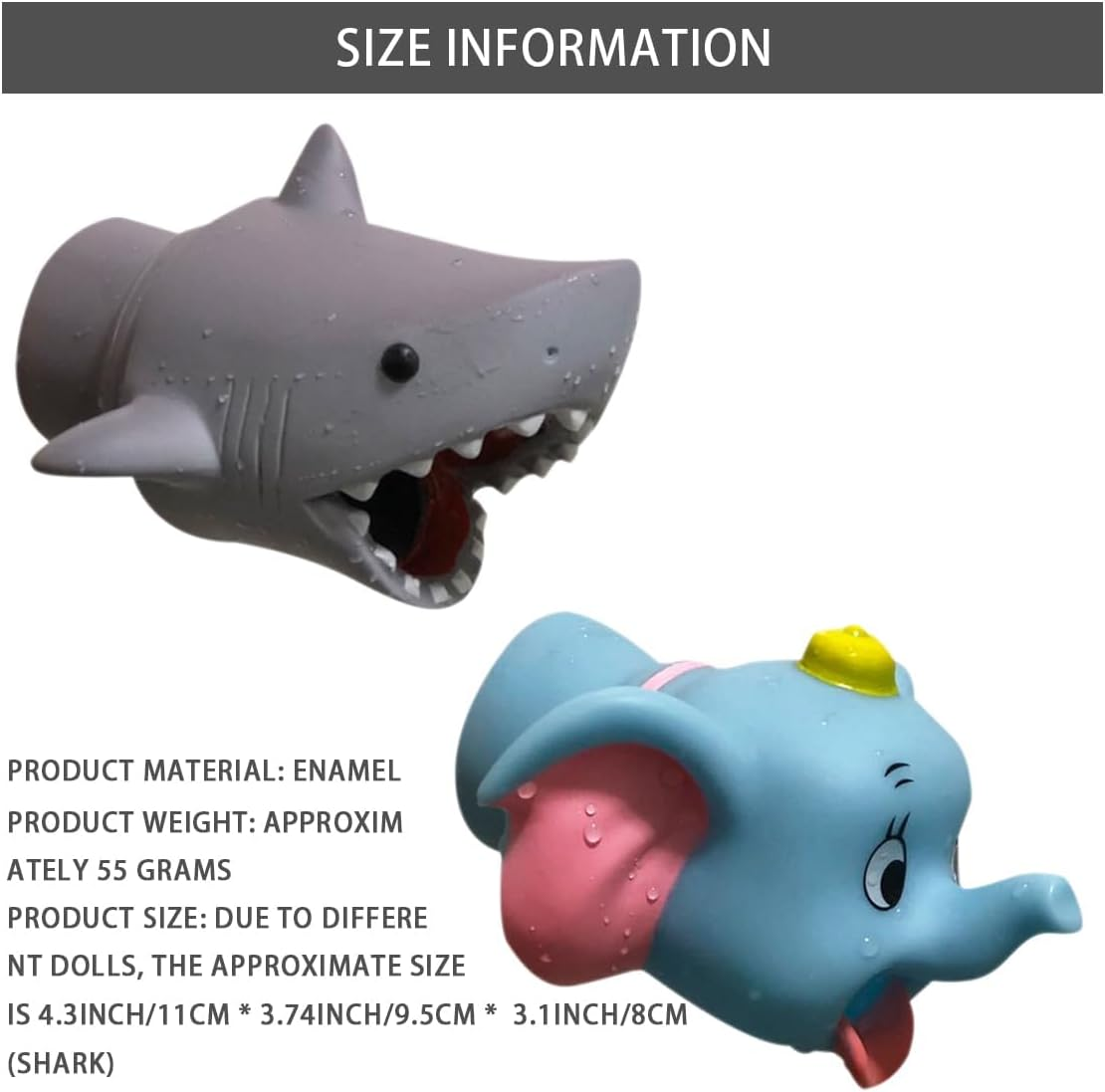 Faucet Extender Bath Spout Cover, Bathroom Bathtub Fun & Safety (Shark) image number 1