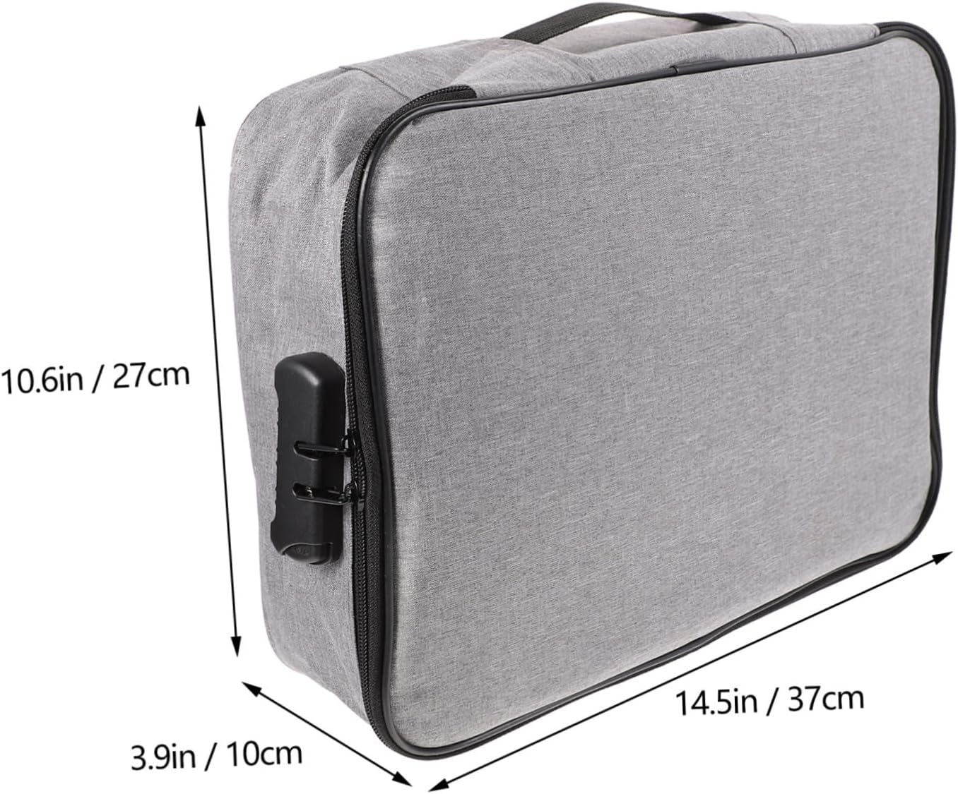 HAPINARY Travel Document Collection Bag Home File Holder Large Capacity Id Storage Bag Document Pouch - Navy image number 3