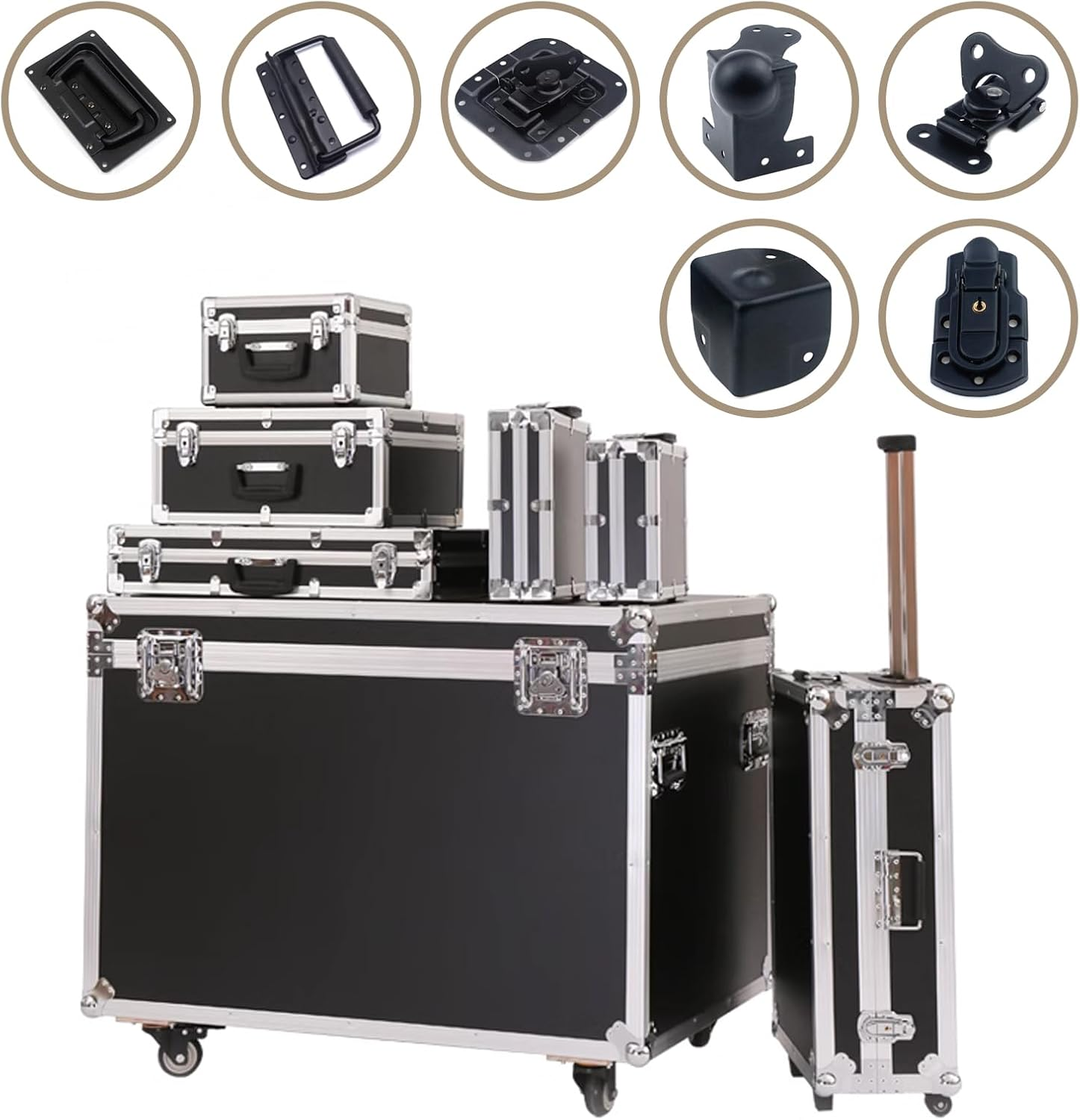 MY MIRONEY 1.57" Metal Corner Protectors Black Cabinets Speaker Corner Edge Protectors Case Box Cabinet Corner Protectors Guards with Screws Pack of 16 image number 6