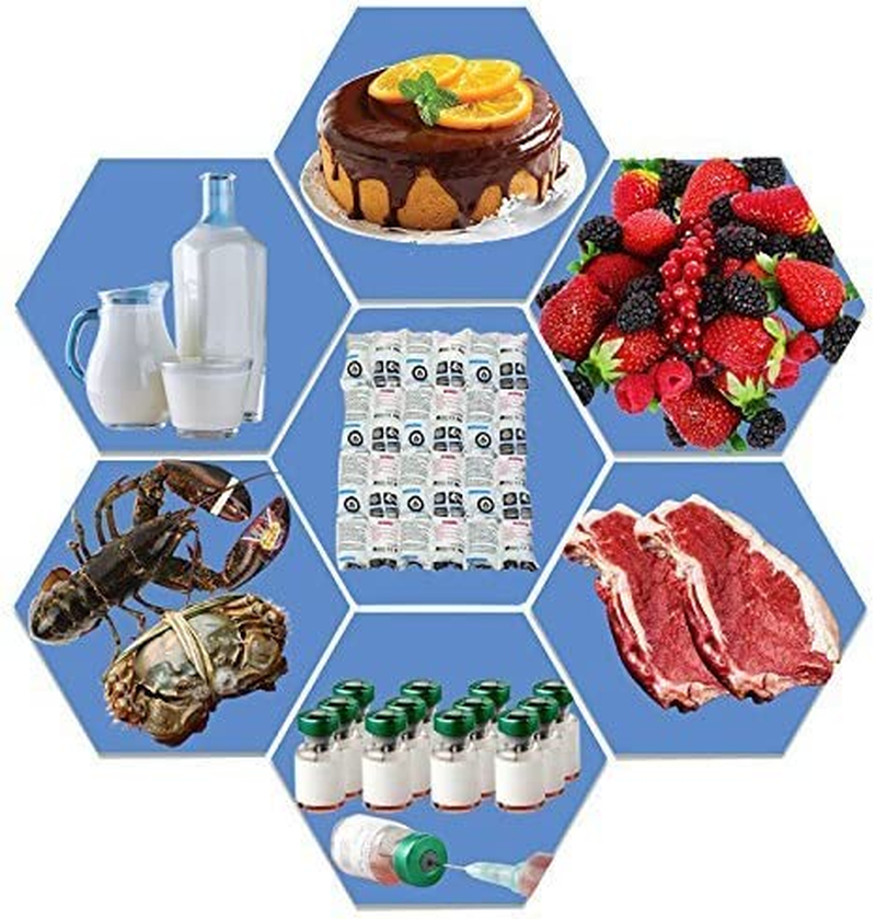 WORLD-BIO Ice Pack Sheets 6 Packs, Leak-Proof Gel Refrigerant Pack for Coolers & Shipping, Freezer Cold Blankets Keep Food Fresh and Beverage Cold, Reusable and Flexible, after Absorb Water image number 4