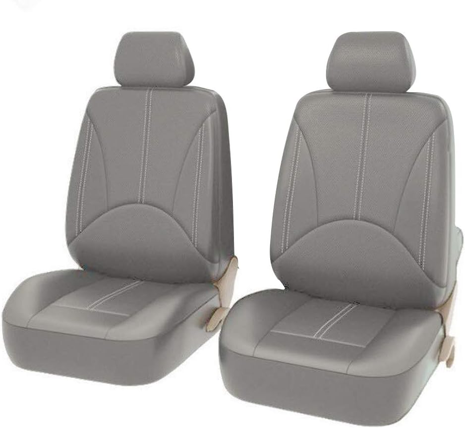 Universal Car PU Leather Front Car Seat Covers Fine Quality Back Bucket Car Seat Cover Auto Interior Car Seat Protector Cover Black 2