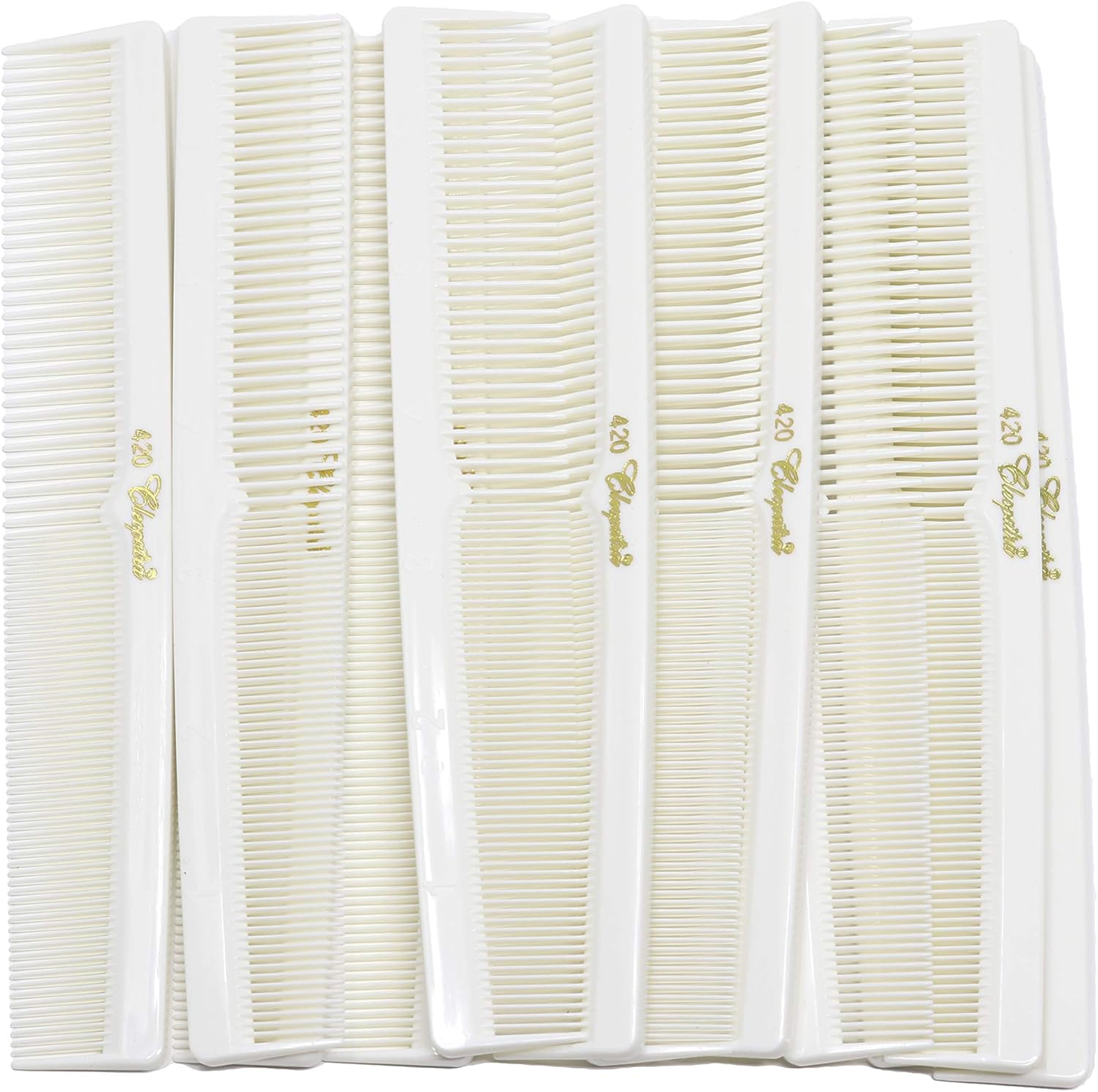 Krest Cleopatra 420. 7 Inch Hair Cutting Combs. Barber&rsquo;S & Hairstylist Combs. 1 Dz.