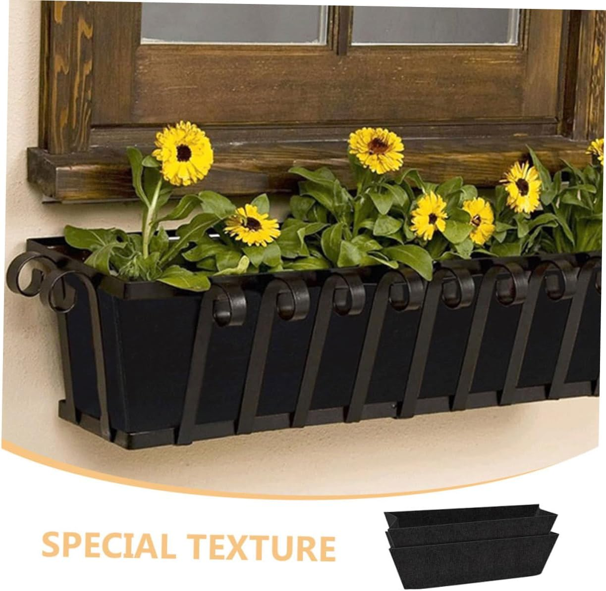 4Pcs Felt Plant Troughs Liner Inserts for Hanging Flowerpots for Home Gardening Balcony Decoration Convenient Replacement for Growth