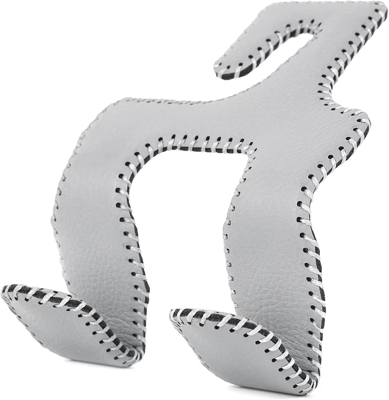 AMVOYOA Car Purse Hook, 2 in 1 Car Seat Headrest Hooks Durable Hanger Storage Holder Leather Organizer for Hanging Grocery Bags, 1 Pack, Gray