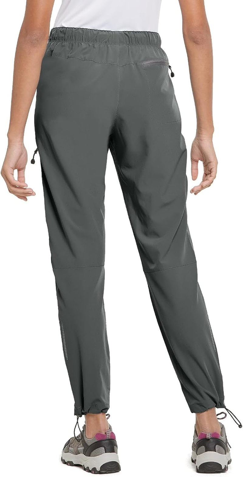 Baleaf Women'S Hiking Pants Quick Dry Water Resistant Lightweight Joggers Pant for All Seasons Elastic Waist image number 1