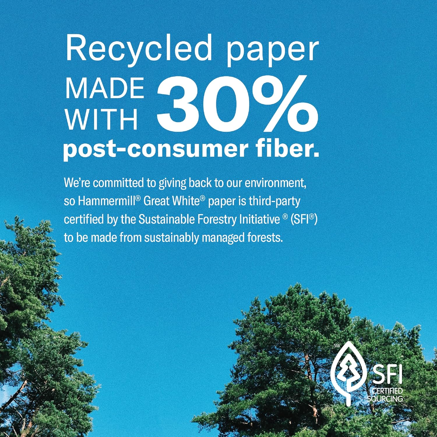 Hammermill Printer Paper, Great White 30% Recycled Paper, 8.5 X 14-1 Ream (500 Sheets) - 92 Bright, Made in the USA, 086704 image number 6