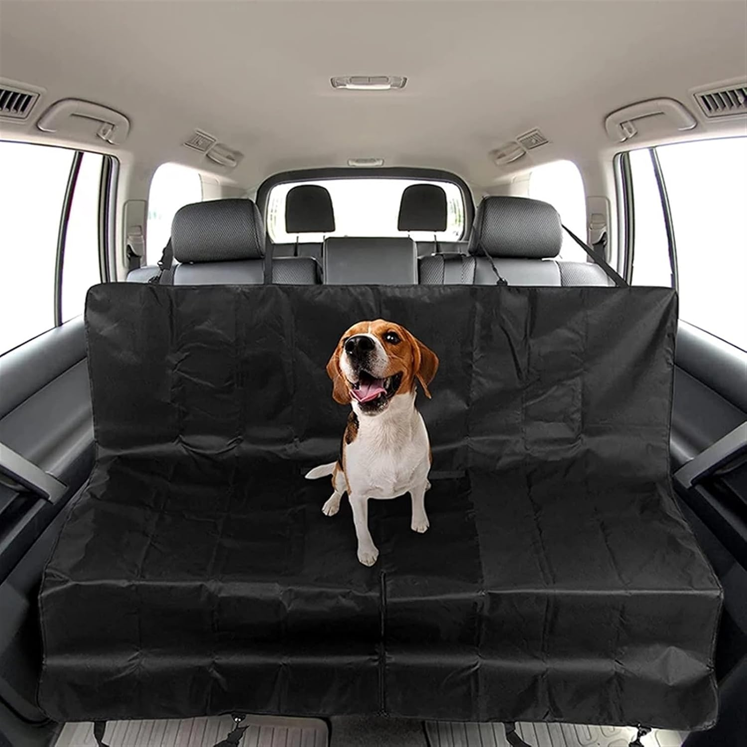 Dog Car Seat Cover Pet Basket Mat Cat Hammock Travel Trunk Car Back Seat for Dog Safety Mat Pet Transport Dog Hammock(Color:Black) image number 6